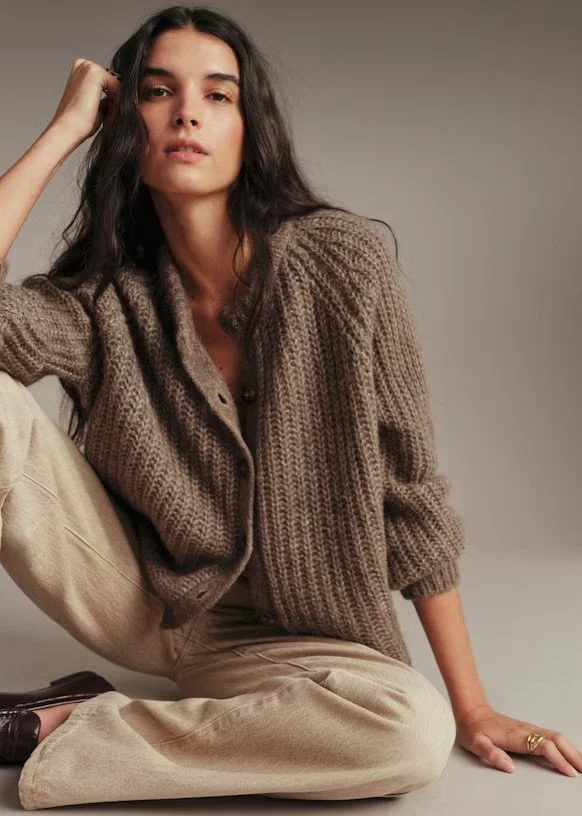 cosy wool autumn cardigan
