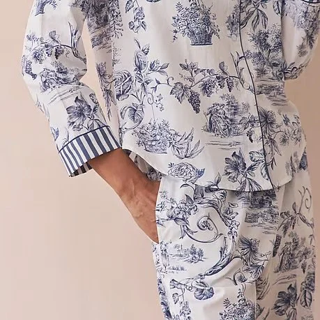 Their Nibs French Bedroom blue toile pyjama set