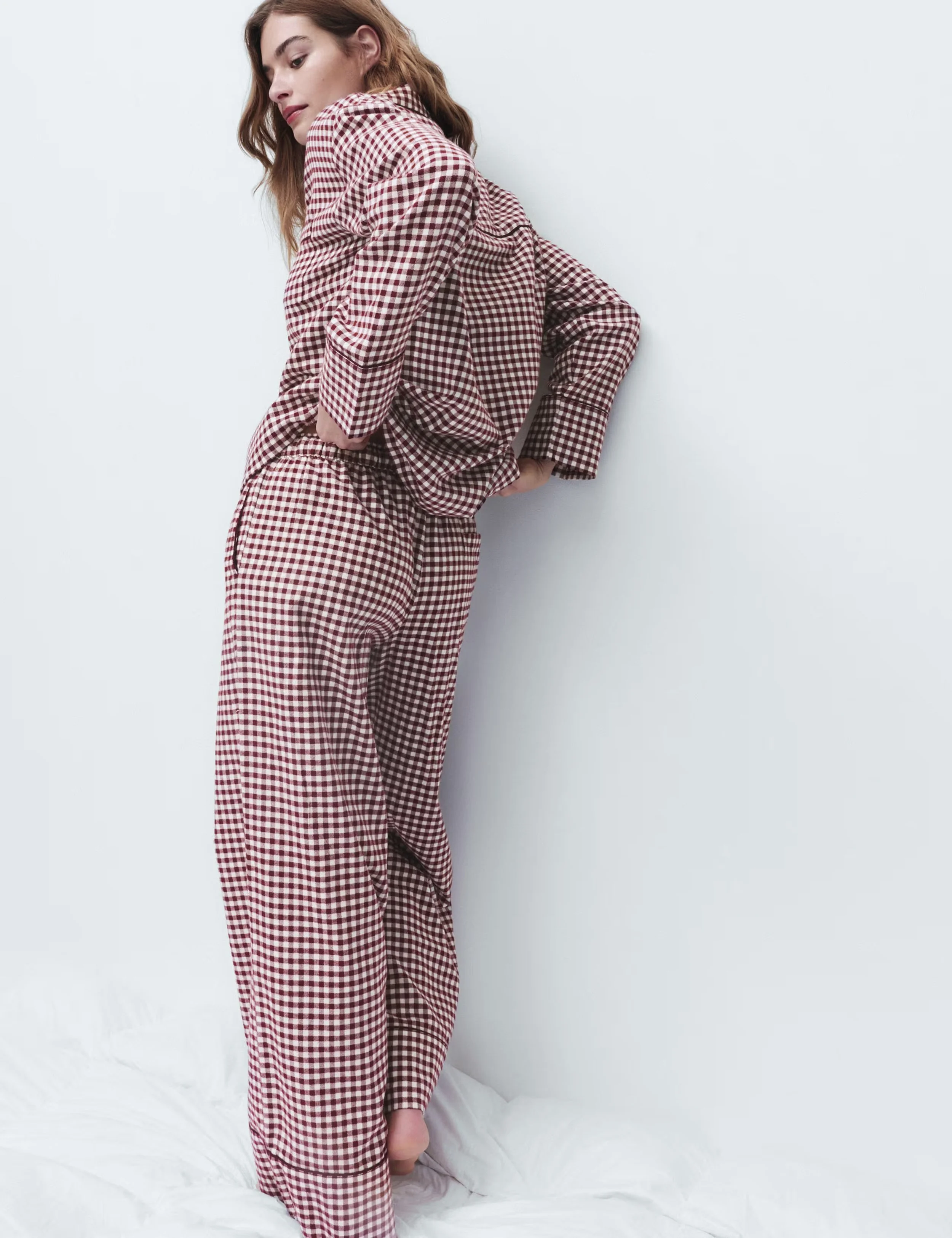 M&S pure cotton gingham pyjamas