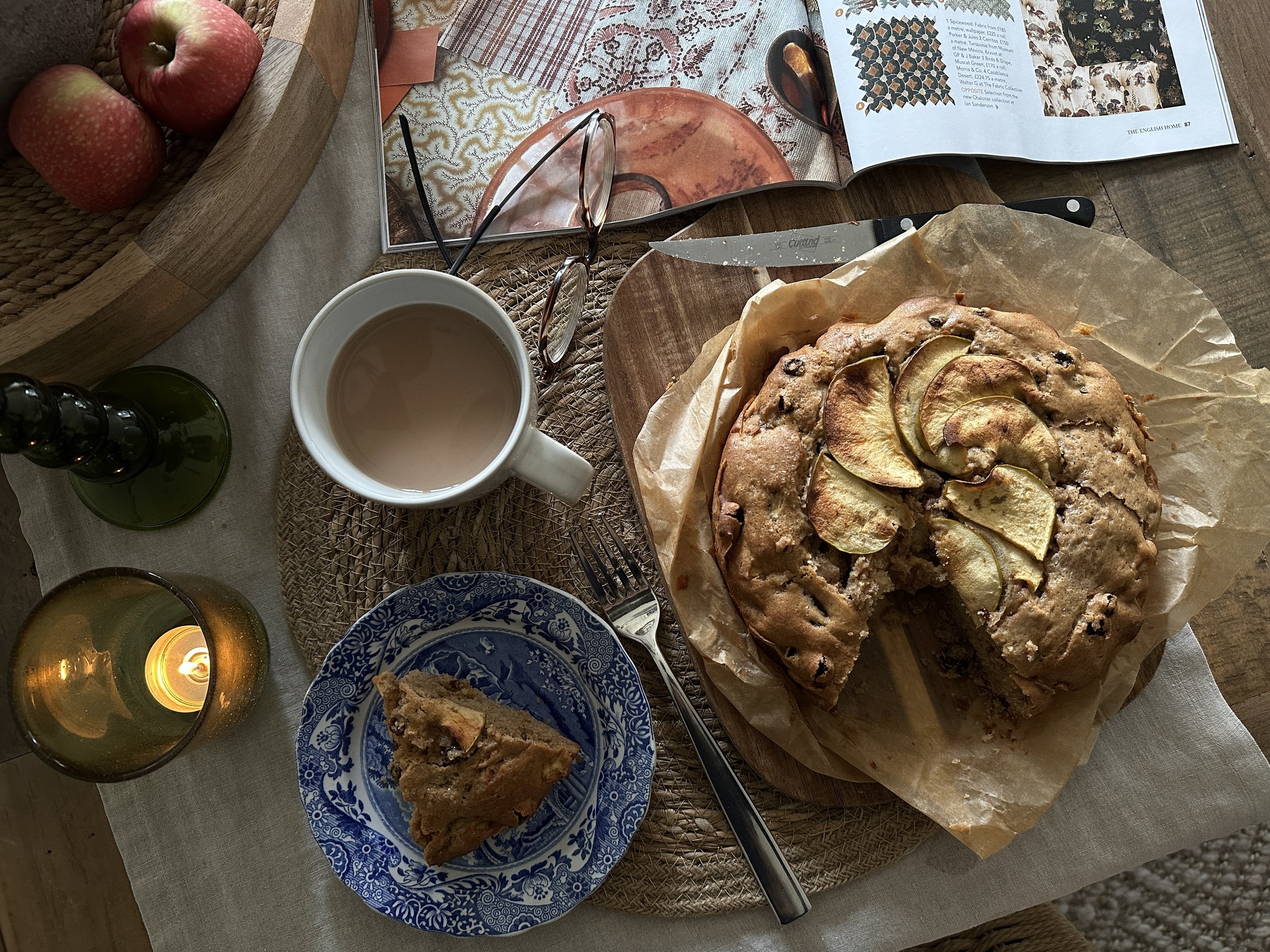 Dorset apple cake and a cup of tea