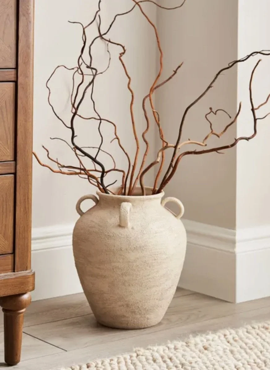 textured ceramic urn vase