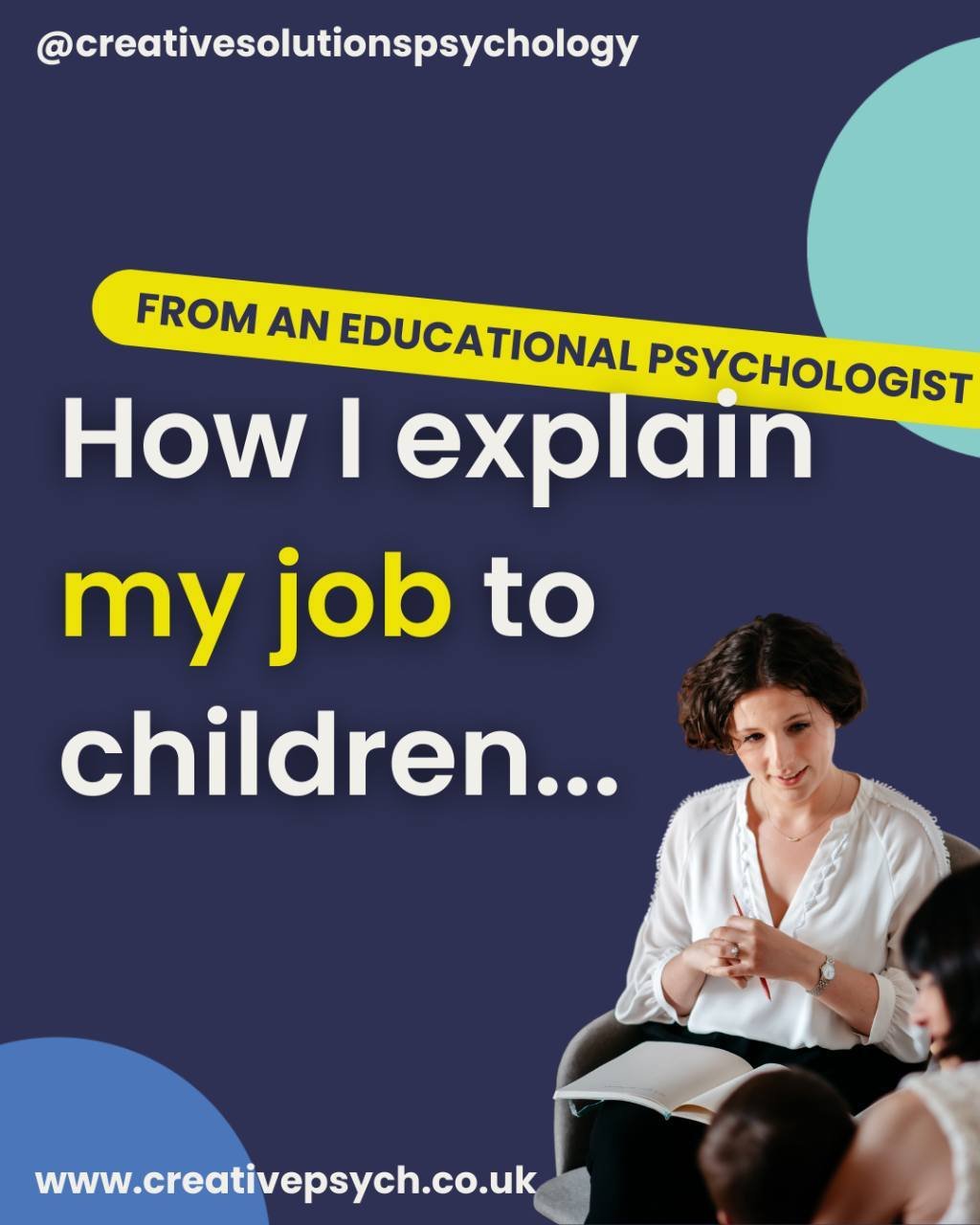 🌈📘 As a child and educational psychologist, explaining my job to children involves simplifying complex concepts into terms they can understand and relate to. 

My goal is to make them feel comfortable and curious about my work and how it might rela