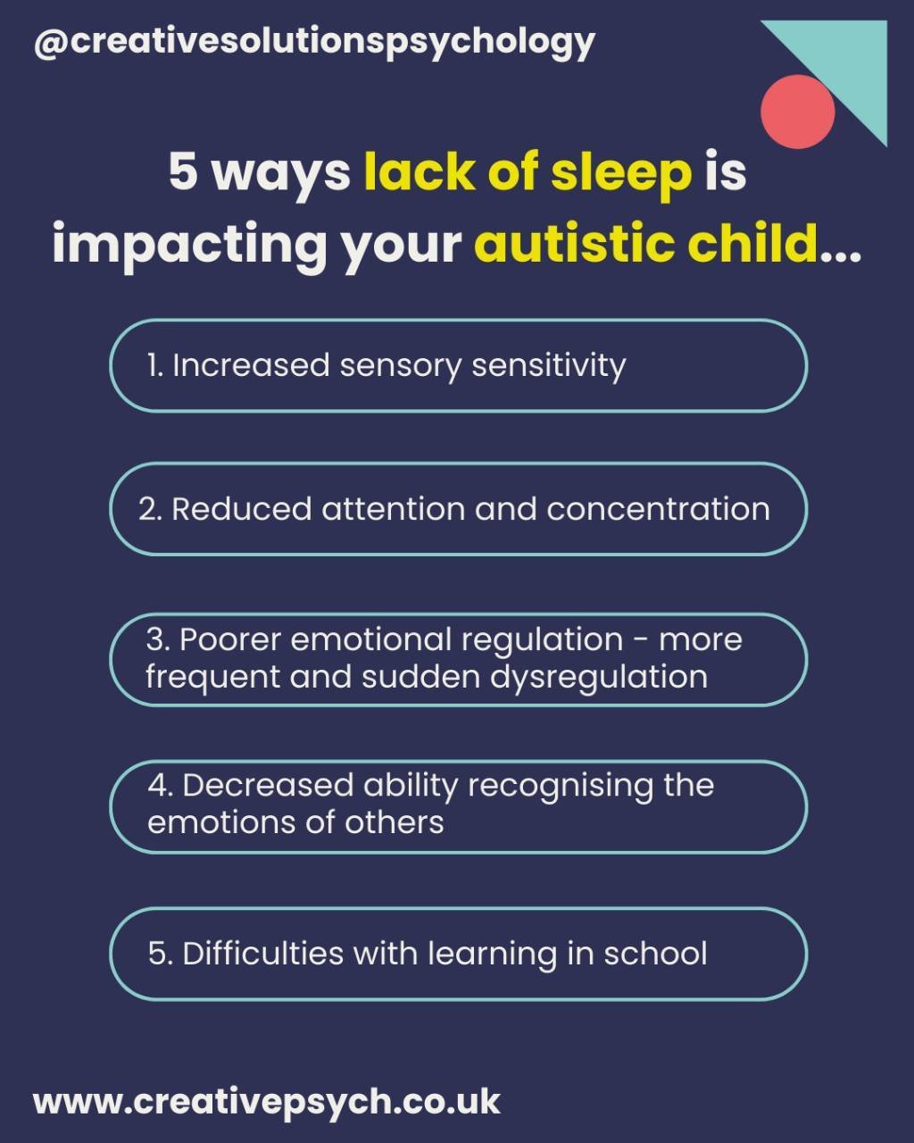 Sleep is crucial for everyone, but for autistic children, the effects of insufficient sleep can be particularly profound. 

Understanding how lack of sleep impacts your child can provide valuable insights into managing their day-to-day challenges mor