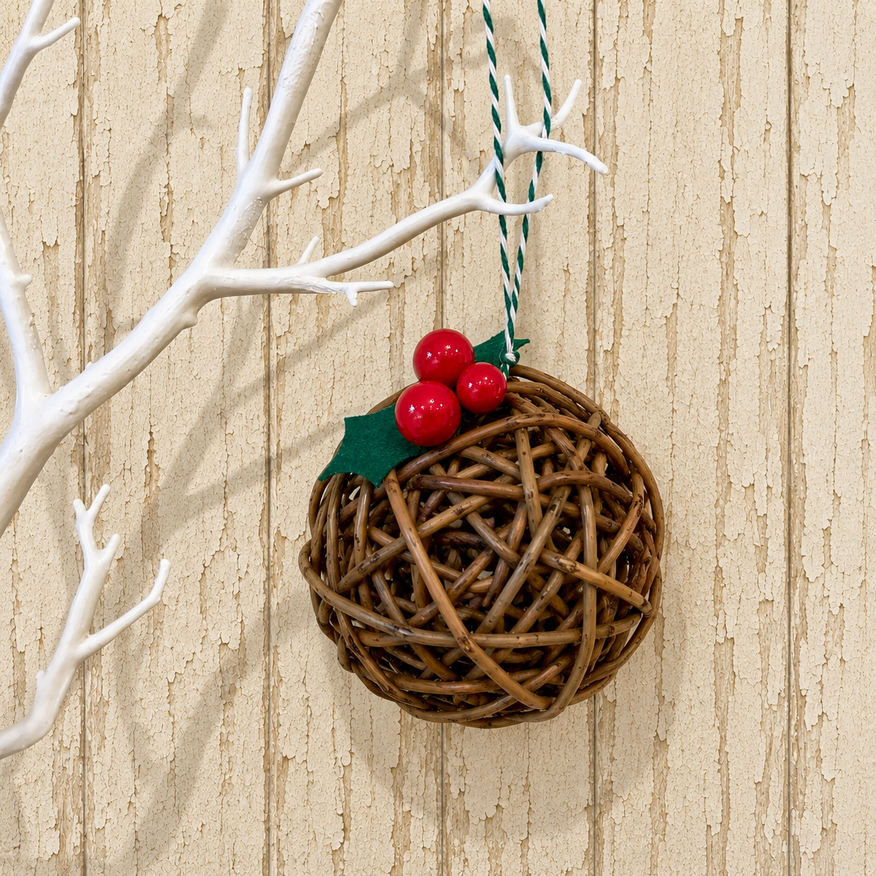 Willow Christmas Pudding Ornament