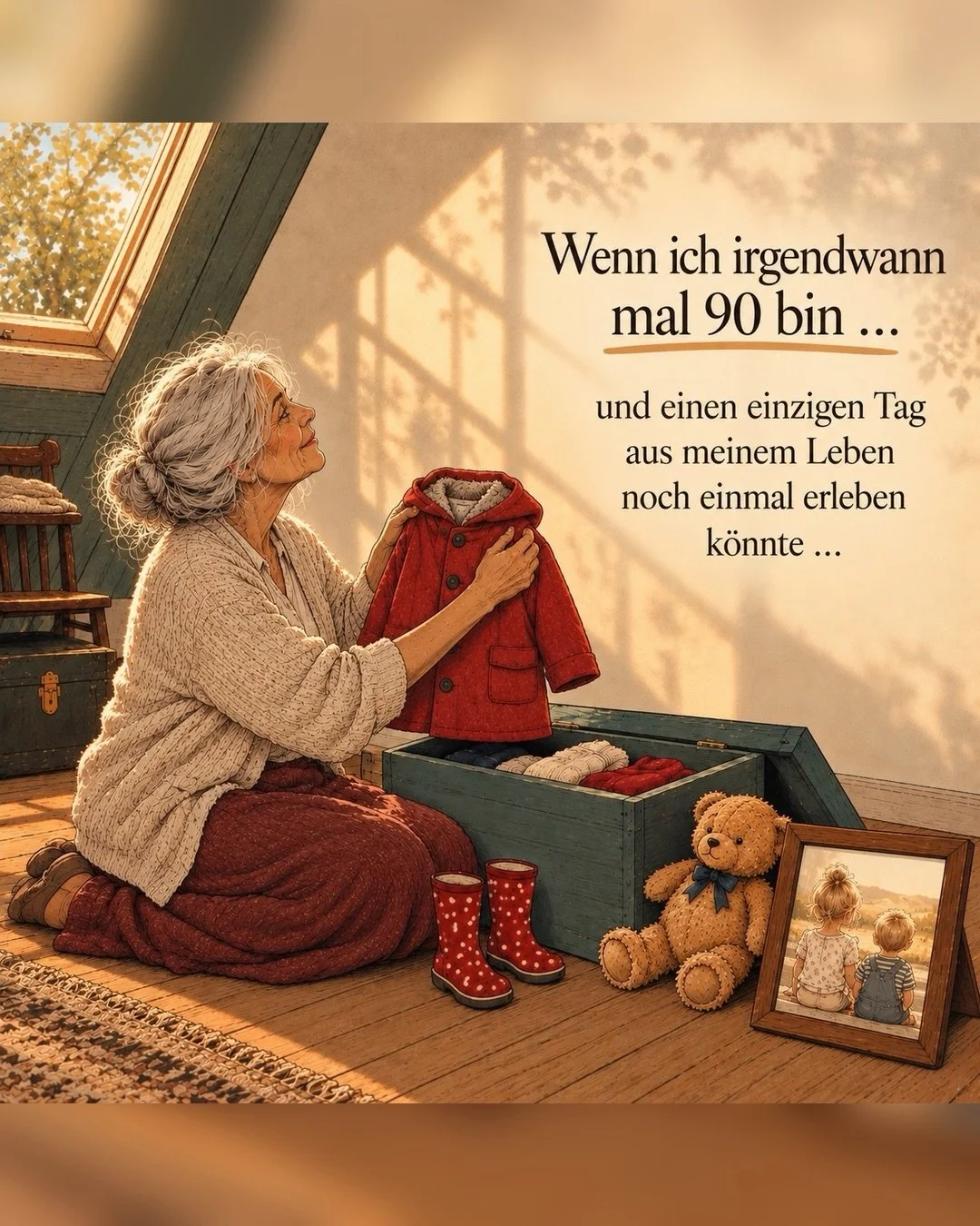 Vielleicht m&uuml;ssen wir uns manchmal einfach daran erinnern:

Diese Zeit kommt nicht zur&uuml;ck.

Nicht die kleinen H&auml;nde.
Nicht das &bdquo;Mama, komm!&ldquo; aus dem anderen Zimmer.
Nicht das Chaos am Fr&uuml;hst&uuml;ckstisch.
Nicht die m&
