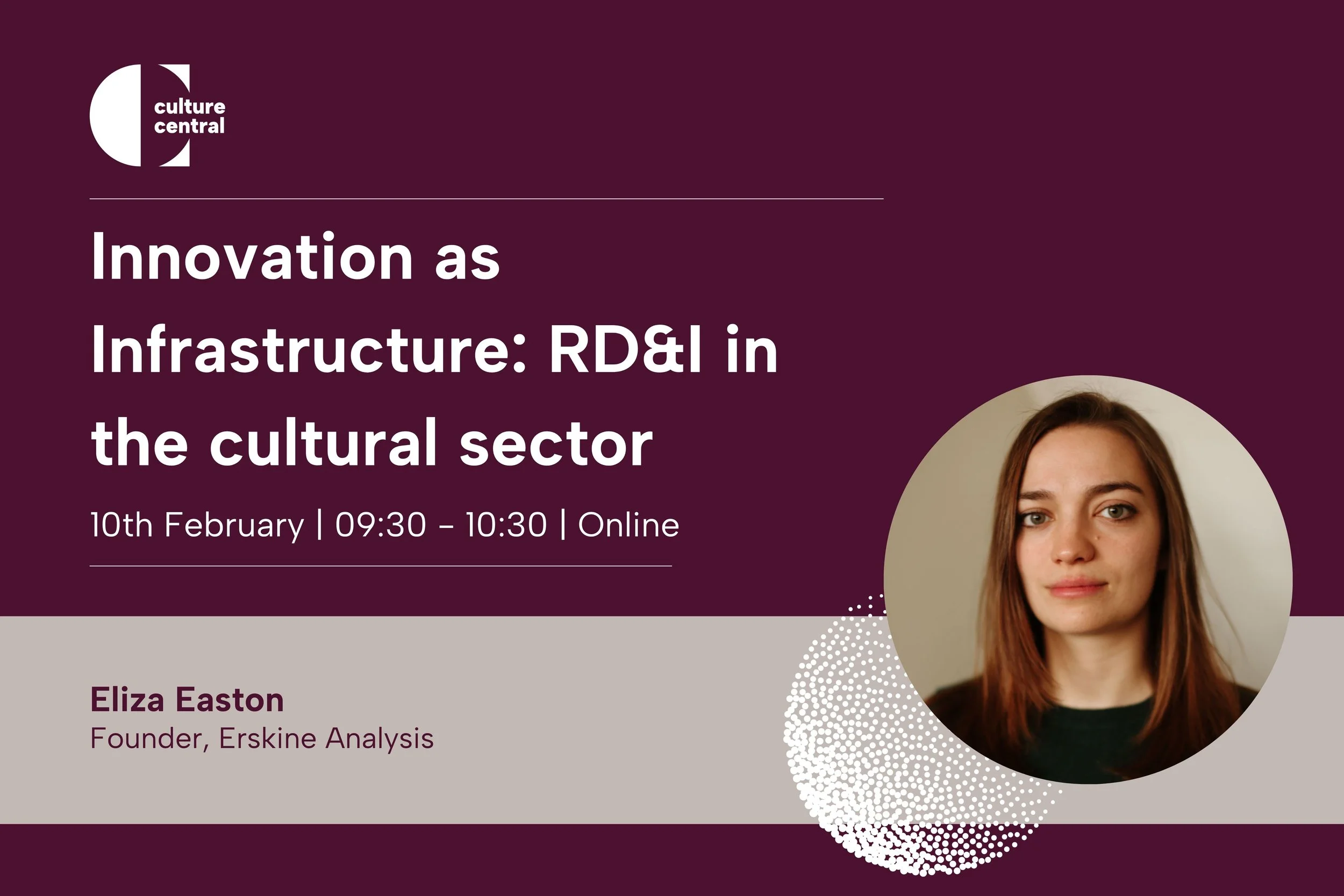 Innovation as Infrastructure: RD&amp;I in the cultural sector&nbsp;