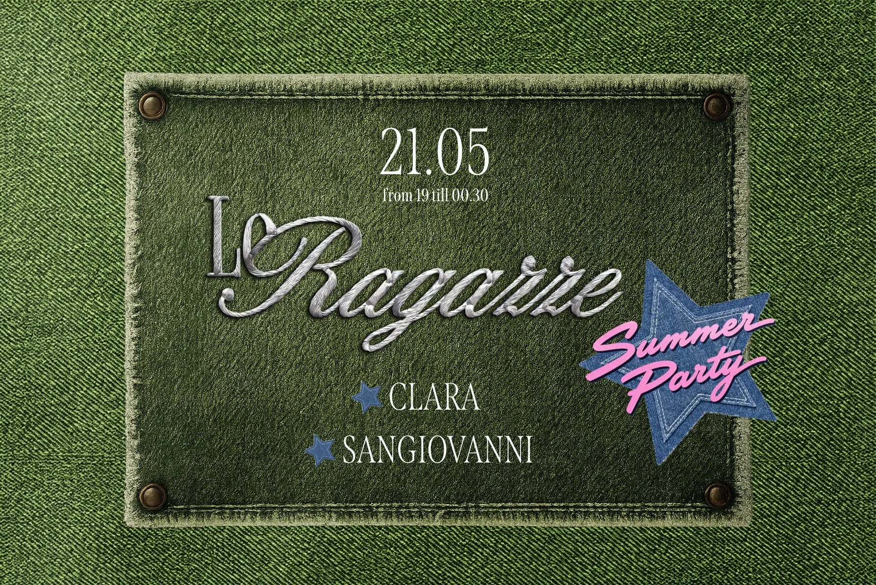 CLARA x SANGIOVANNI Le ragazze Summer Party