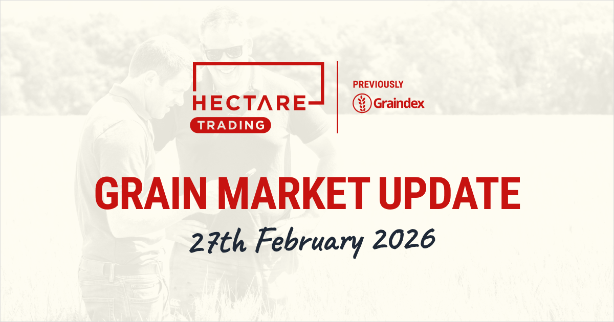 Midlands Feed Wheat £169 (up £1), Milling Wheat £180 (up £6)