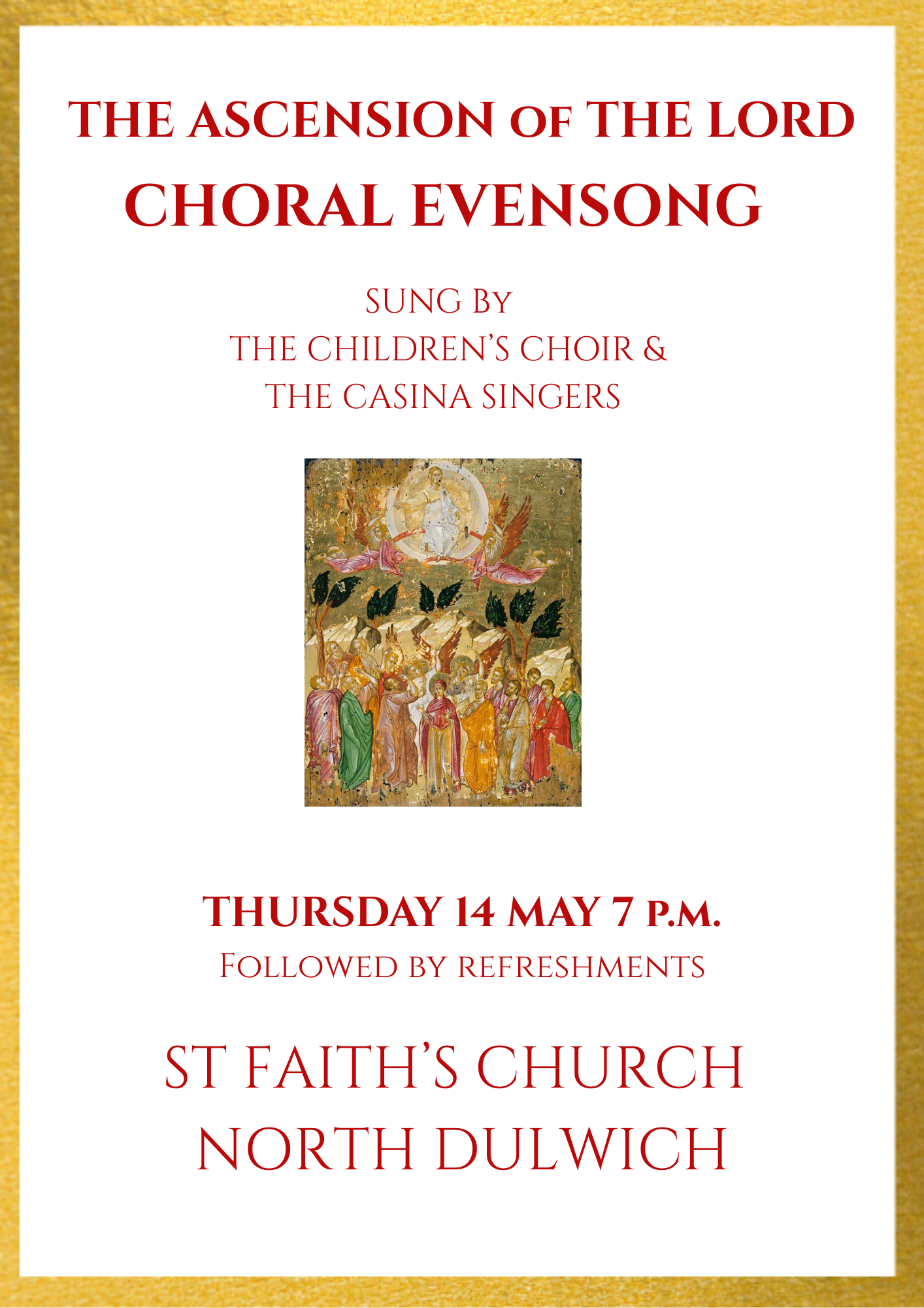 Ascension Evensong