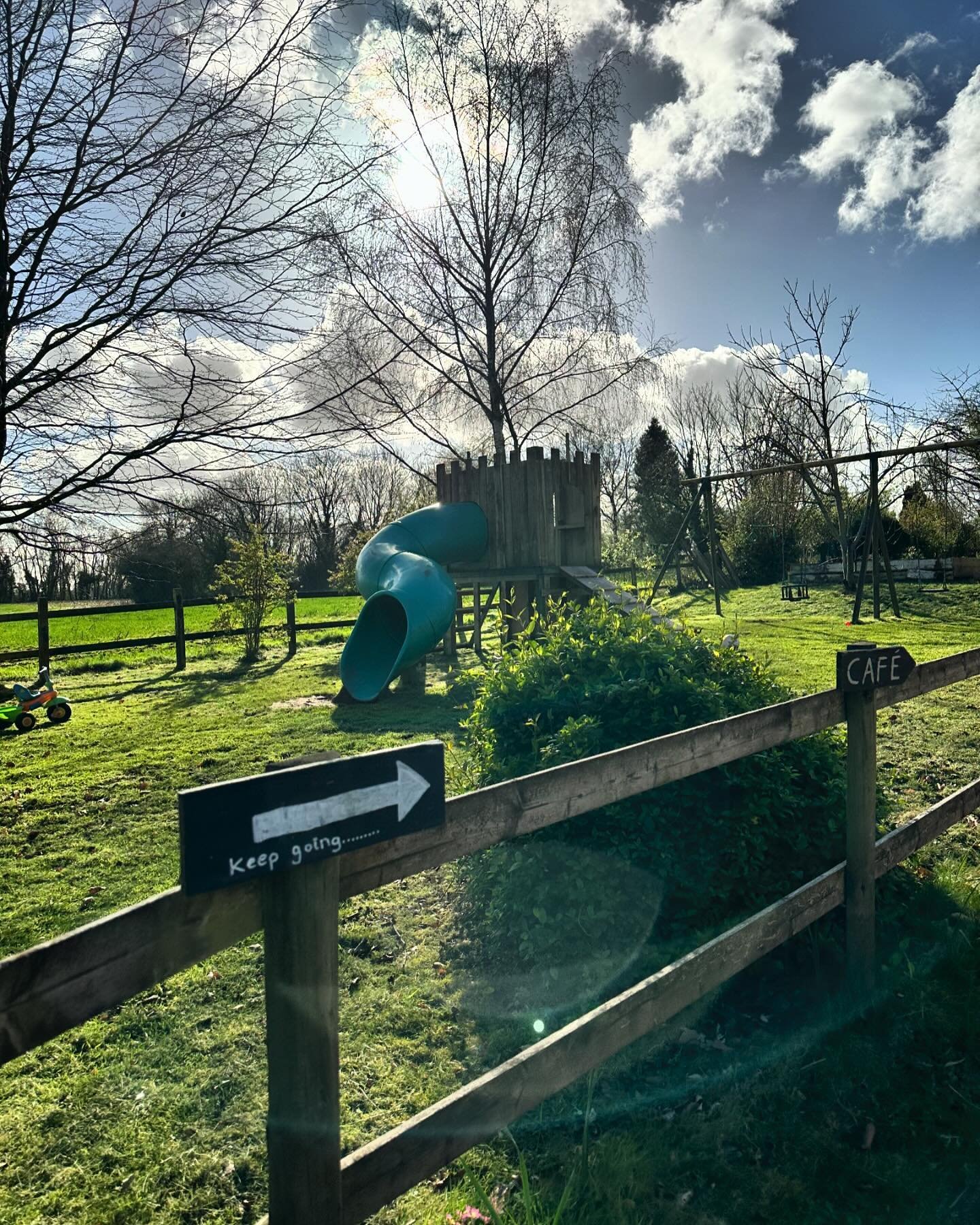 We&rsquo;re hoping the sun is making an appearance for the rest of the week. 

Did you know we have an outdoor play area for your little ones?

Open daily from 9am.