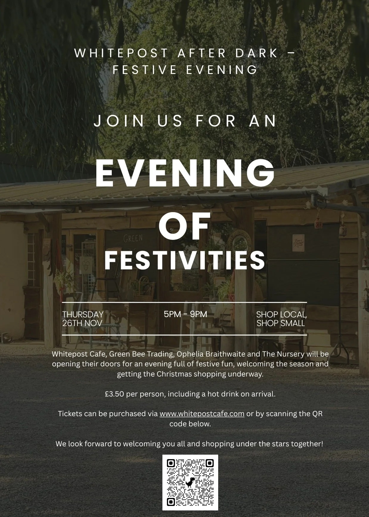 Thursday 25th Nov - Whitepost After Dark – Festive Evening