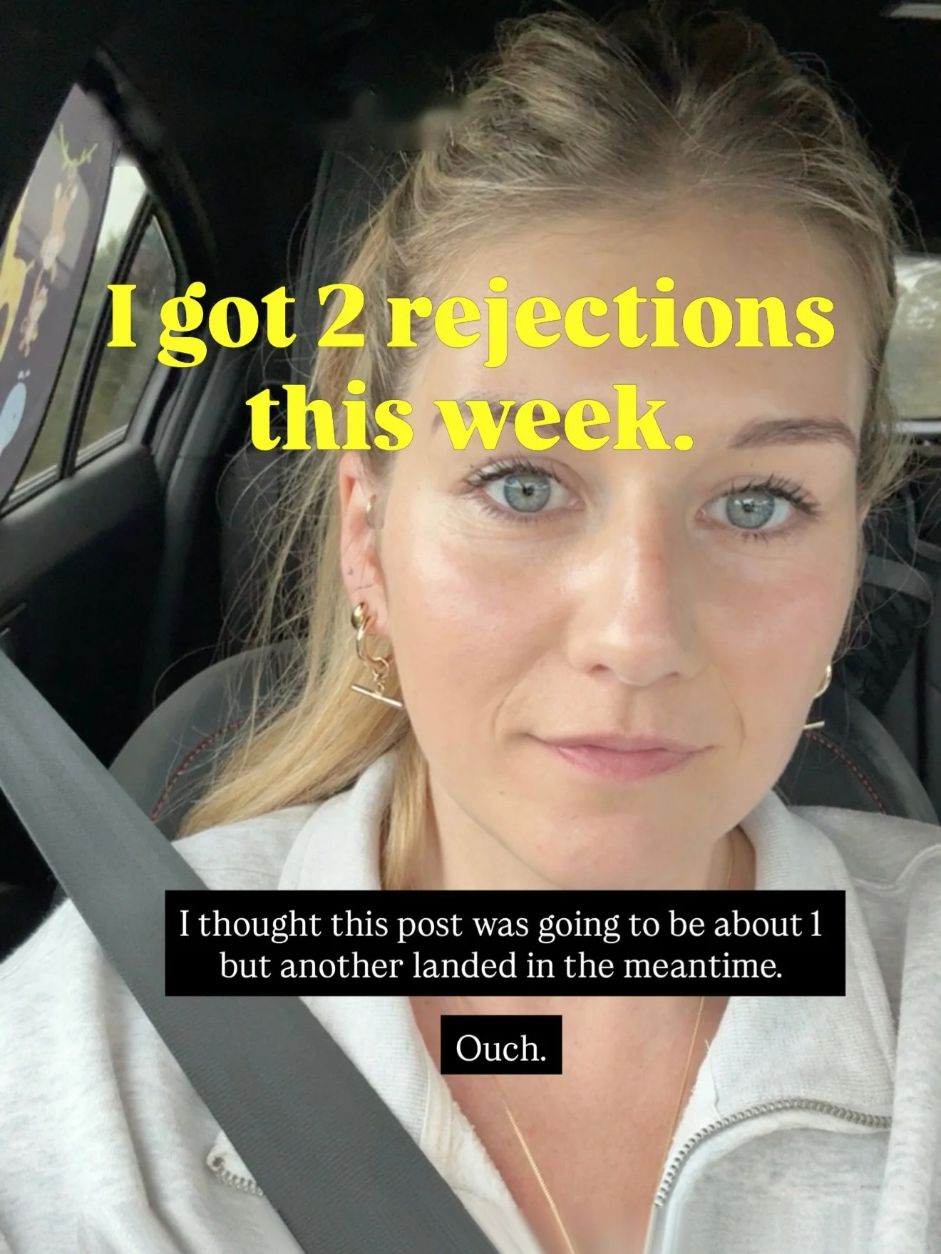 Socials are full of new roles, signed deals &amp; launch announcements. You don&rsquo;t see the rejections.

So here&rsquo;s 2 of &lsquo;em. Before Thursday. 

I&rsquo;m learning that building your own thing means pitching constantly. Sometimes the e