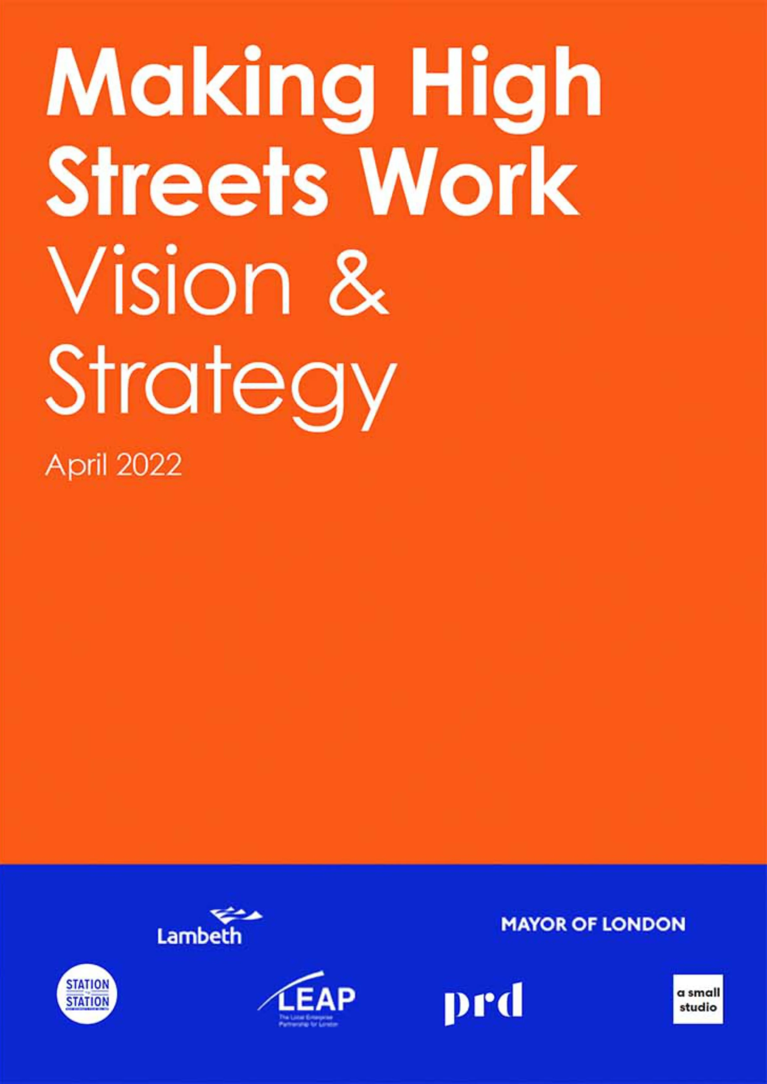 making high streets work vision and strategy