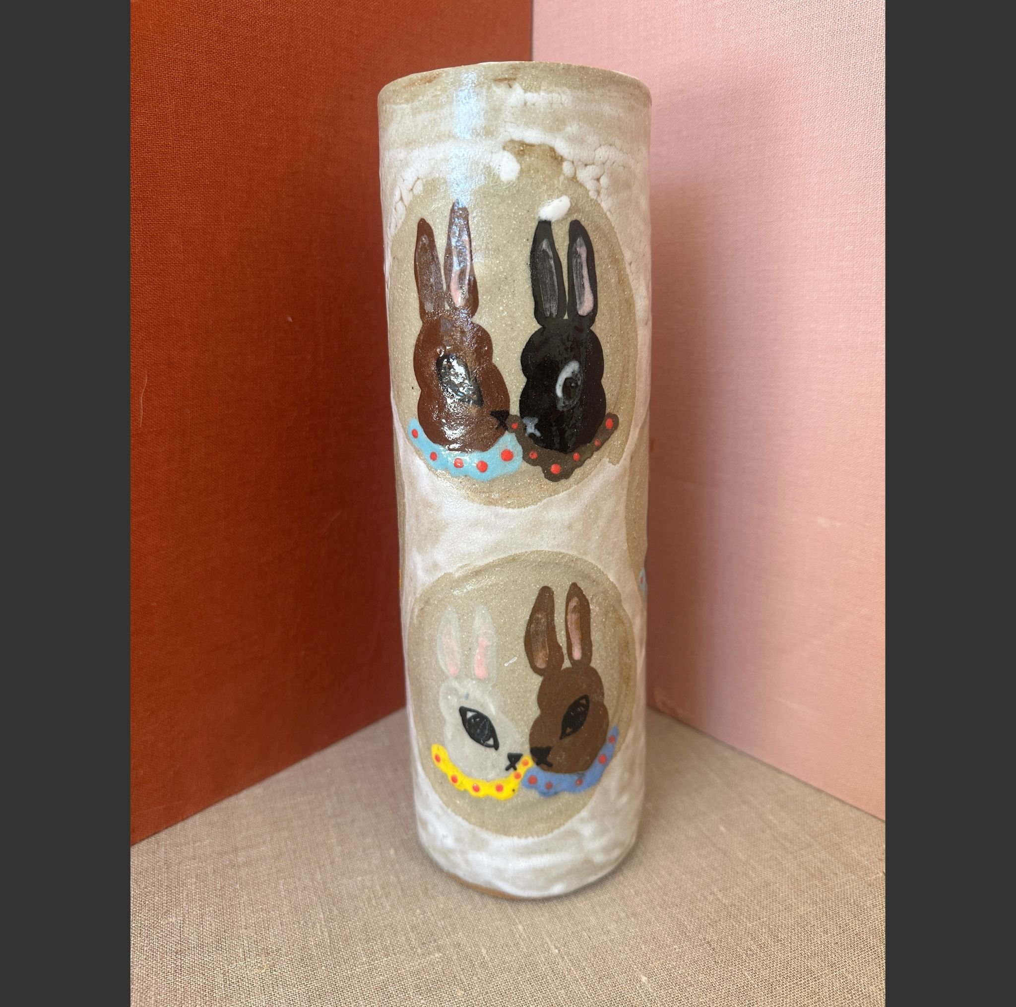 Hannah Goggs Rabbit Tall Vase.jpg