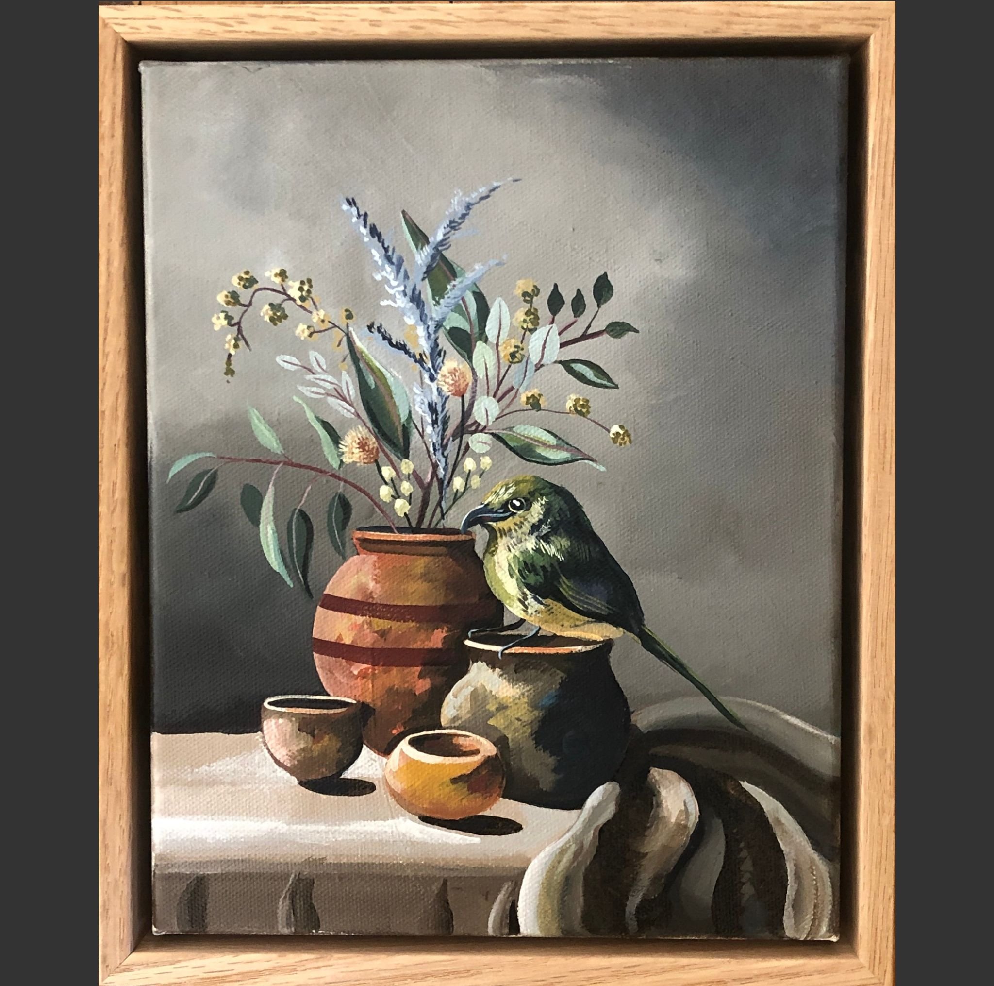 Jacqueline Burgess Bowerbird and vases.jpg