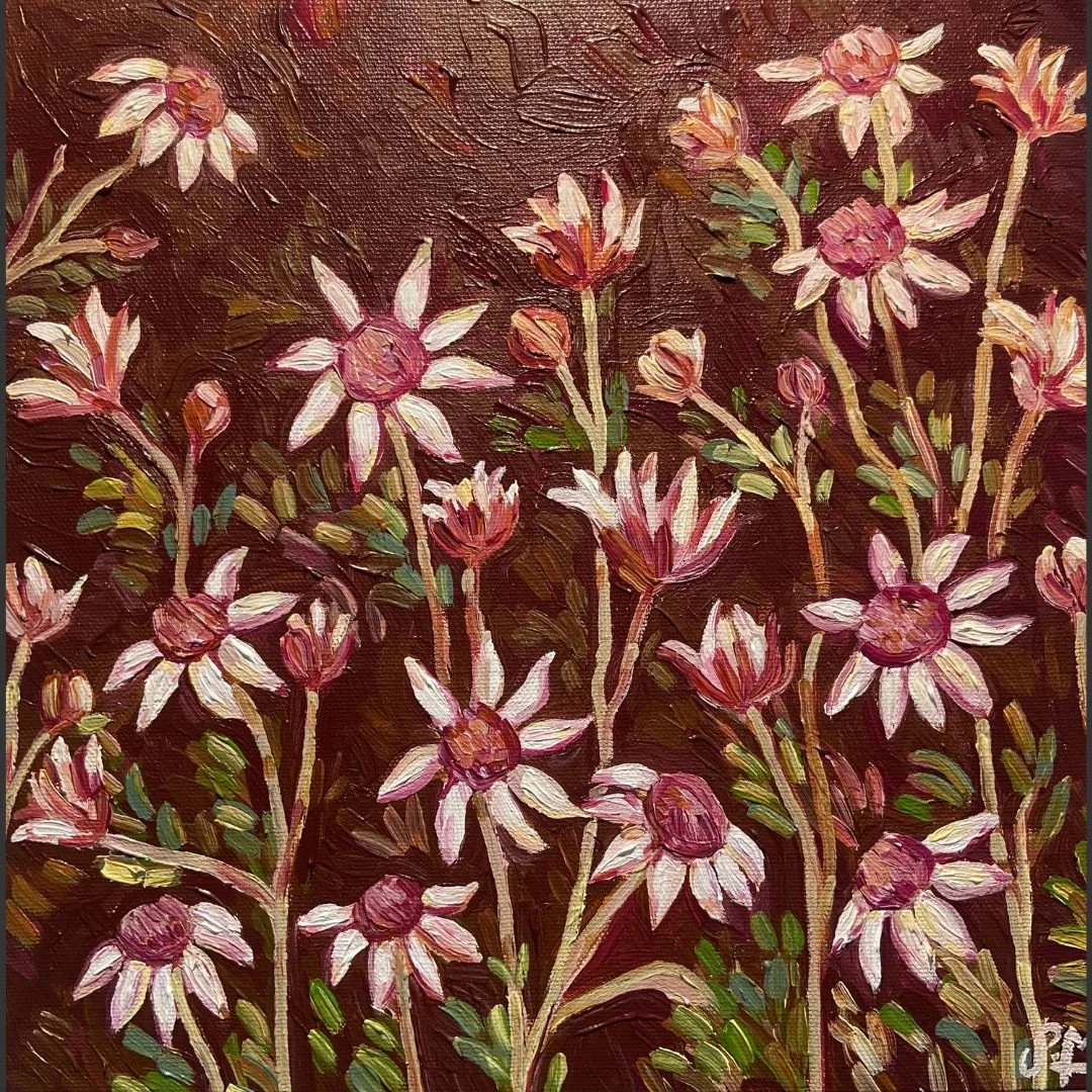 Pink Flannel Flower Study | Sarah McCullough