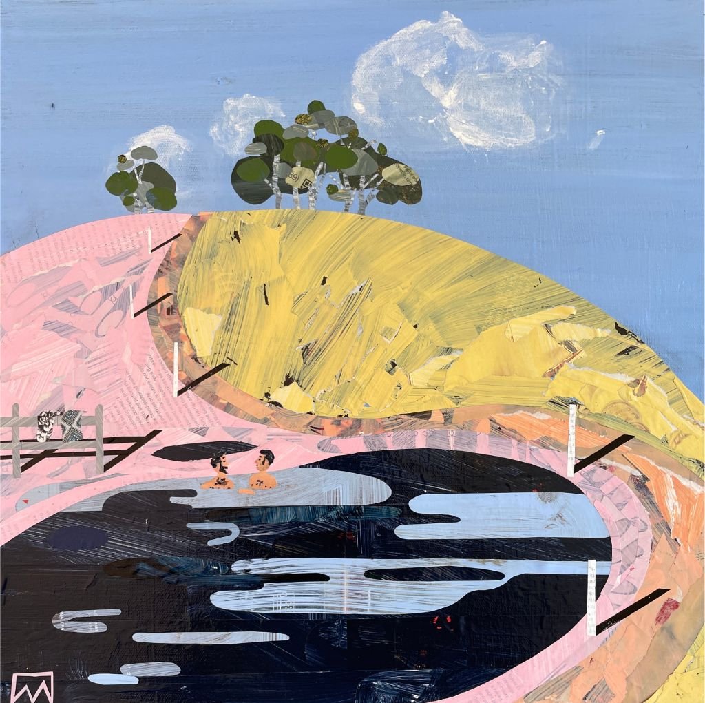 Washing away the dust of the roadtrip 40x40cm Ray Monde 2024-2.jpg