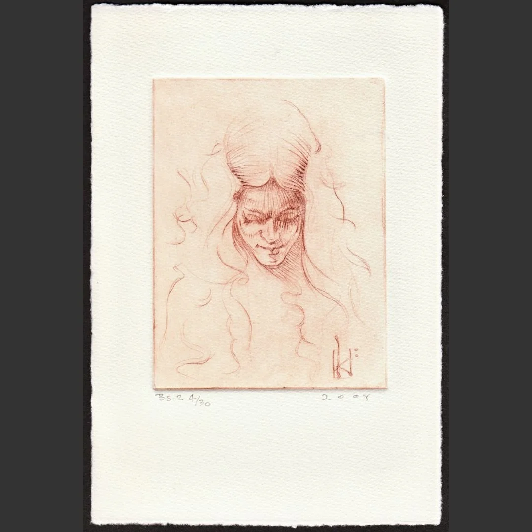 Burnt Sienna - etching | Kim Nelson