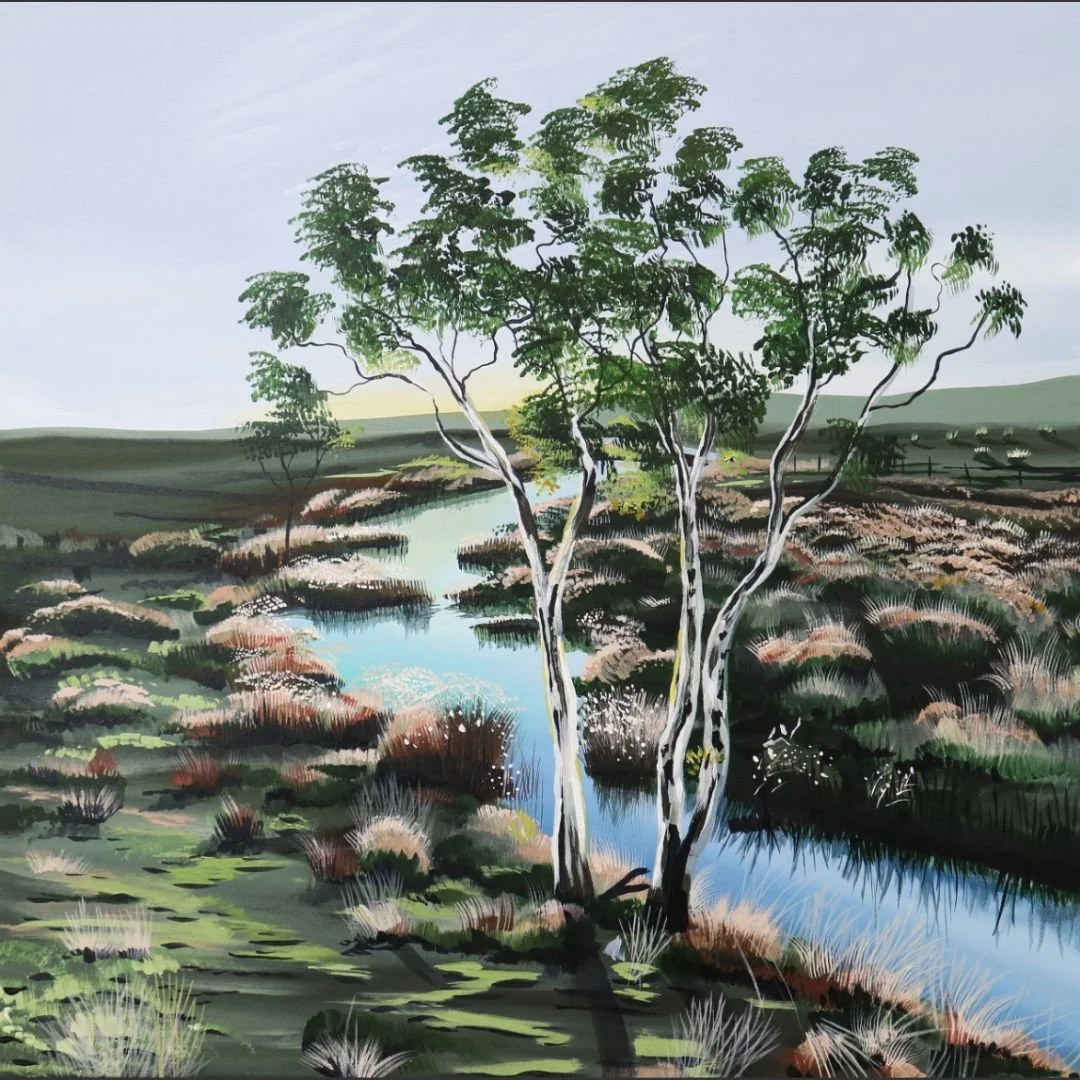 Jaqueline Burgess River at Sunset 76 x 76.jpg