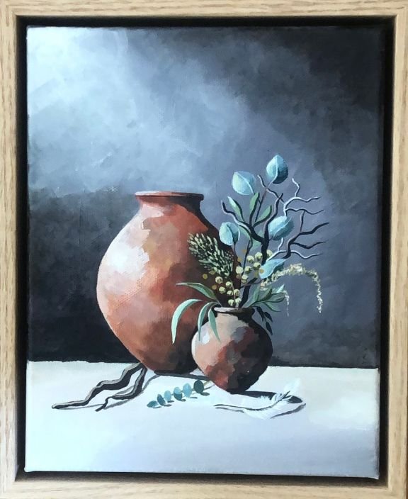 Jacqueline Burgess Claypot and bouquet.jpg