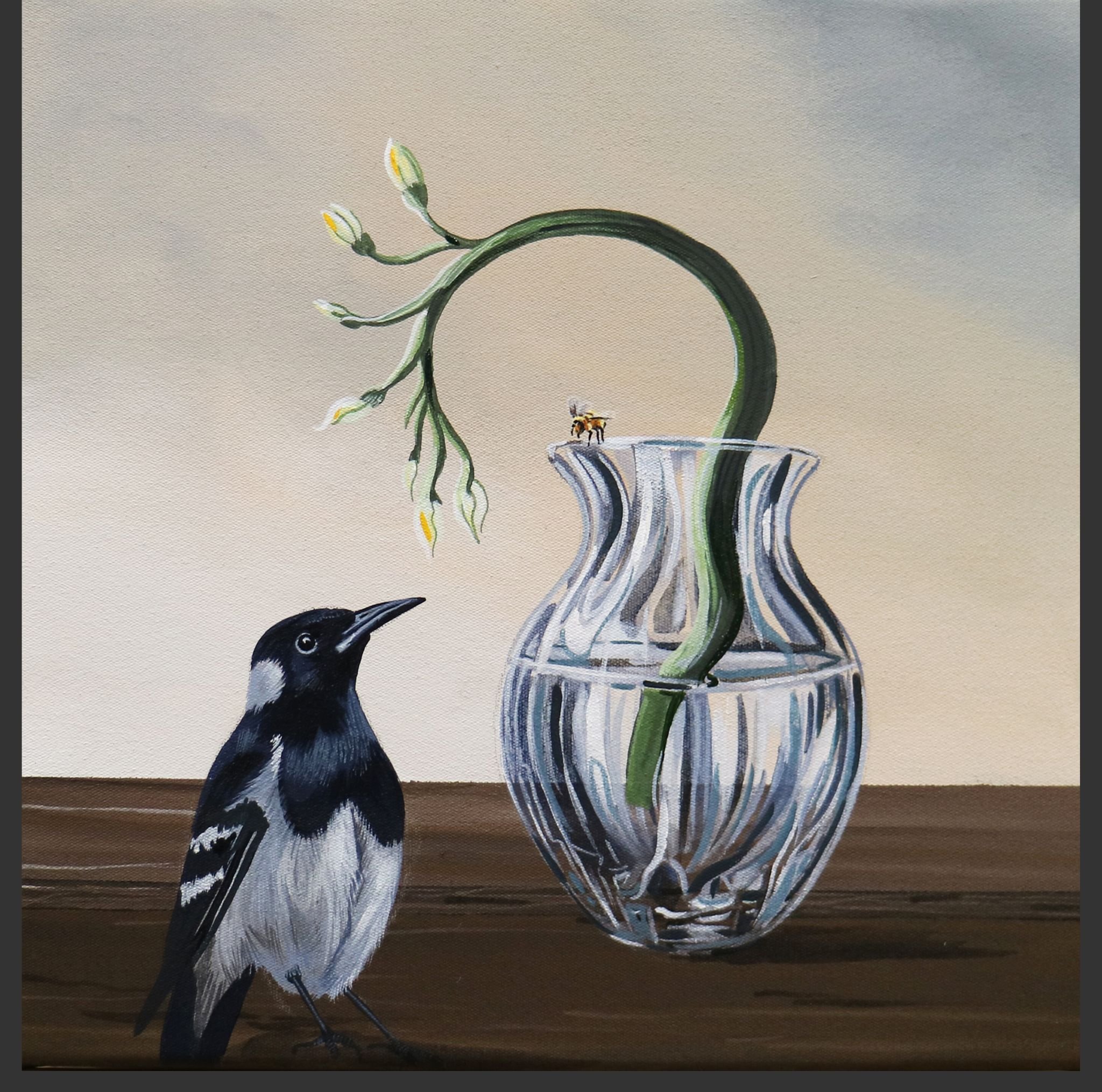 Jacqueline Burgess Magpie and Vase.jpg