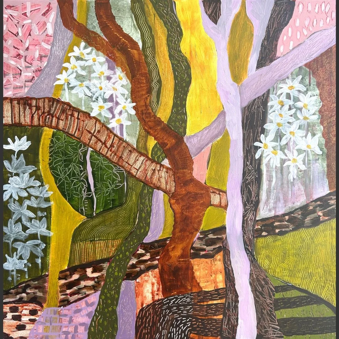 Flannel Flowers Meandering | Penny Verdich