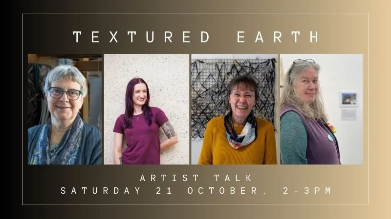 A composite photo of four women artists