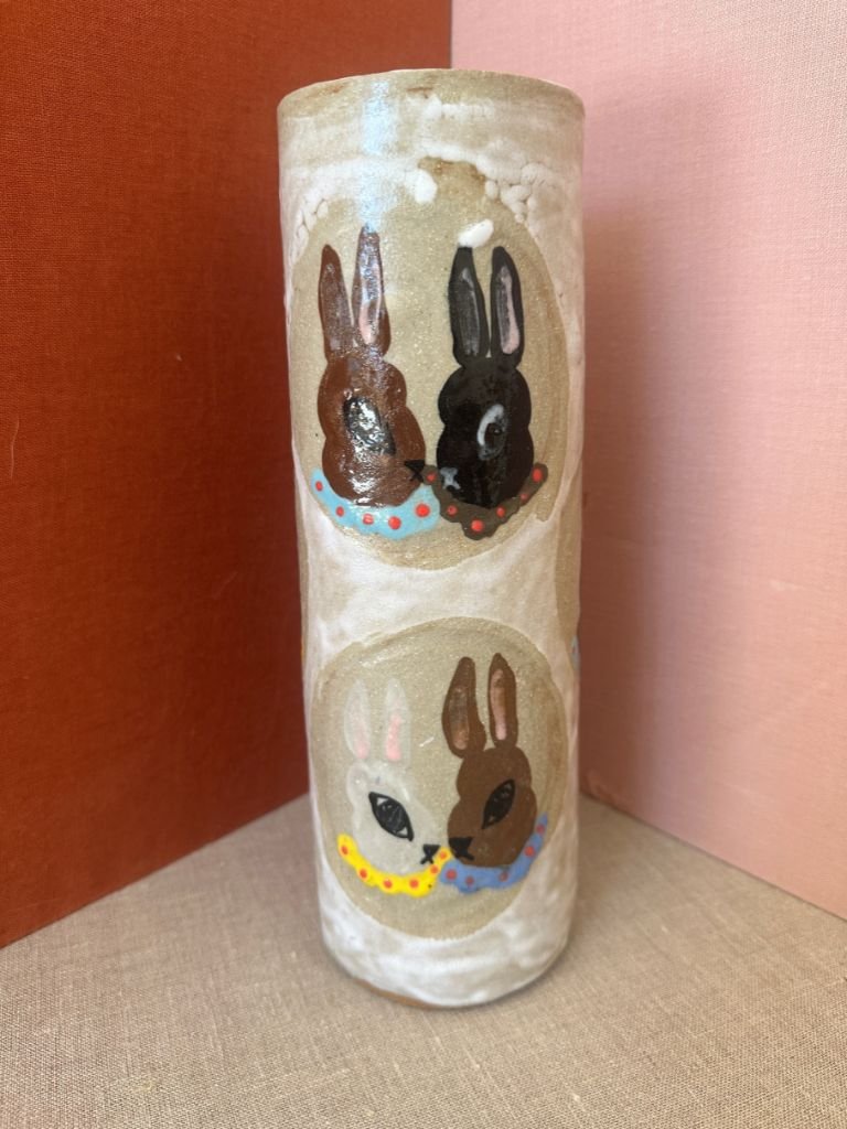Hannah Goggs Rabbit Tall Vase 27x8cm.jpg