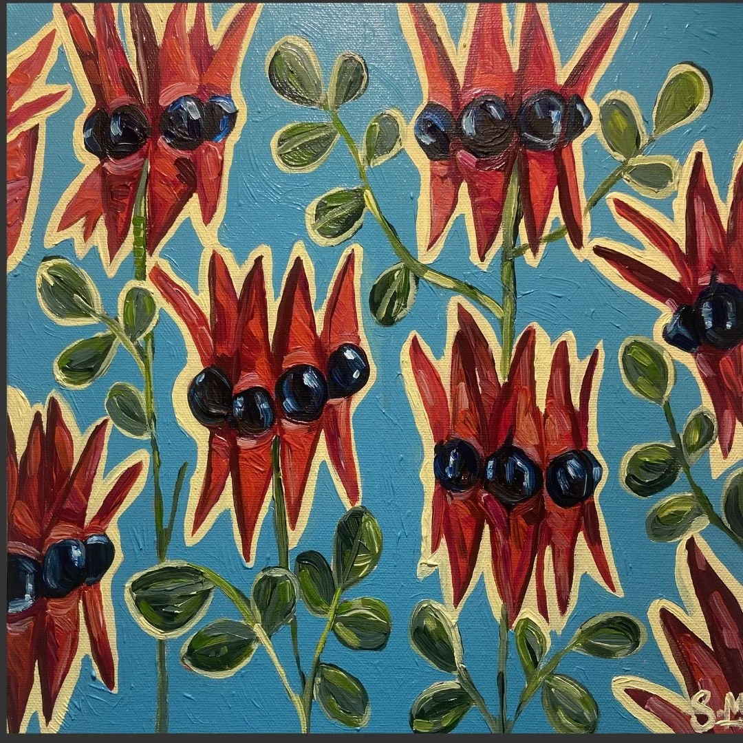 Sarah McCullough_STURT DESERT PEA STUDY_3OCM X 30CM.jpg