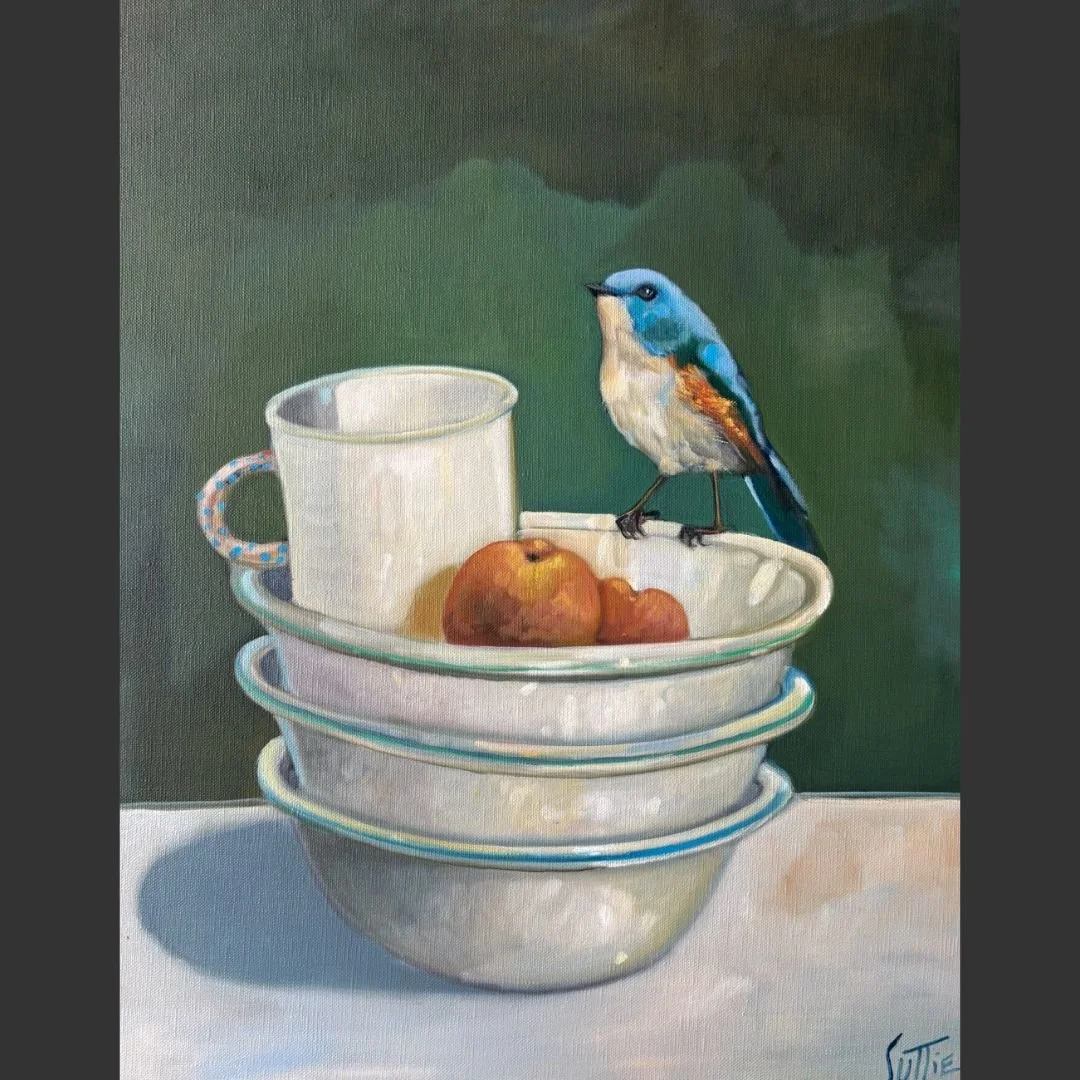 Sam Suttie - Blue Bird and Peaches 40.5x50.5 2026.jpg
