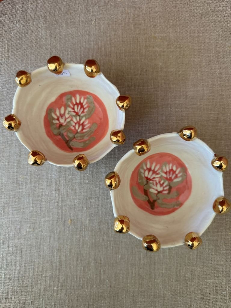 Hannah Goggs Gold Lustre White Stoneware Bowls .jpg