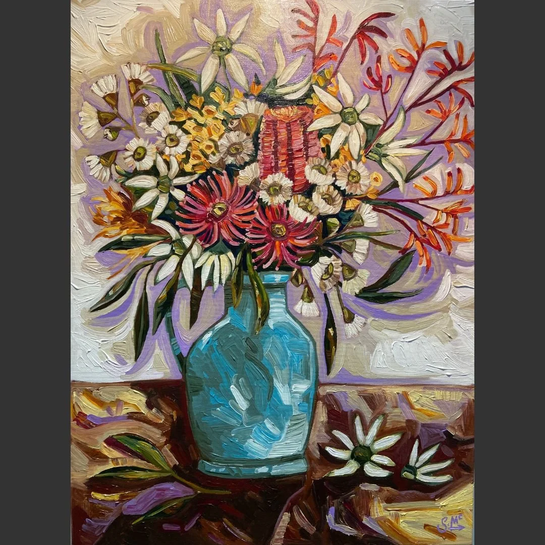 Scarlet Banksia Still Life | Sarah McCullough