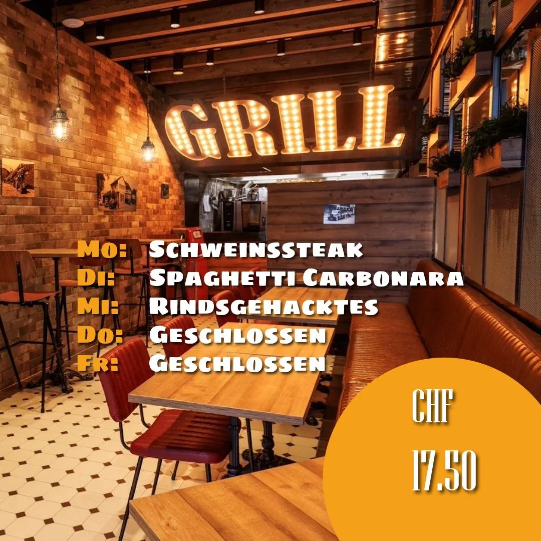 🍽️ Genussvolle Festtagswoche im Cholehof!
Kurz vor Weihnachten verw&ouml;hnen wir euch nochmals mit feinen, frisch gekochten Mittagsmen&uuml;s &ndash; wie immer ehrlich, hausgemacht und f&uuml;r CHF 17.50.

Hier der Men&uuml;plan f&uuml;r die Woche 