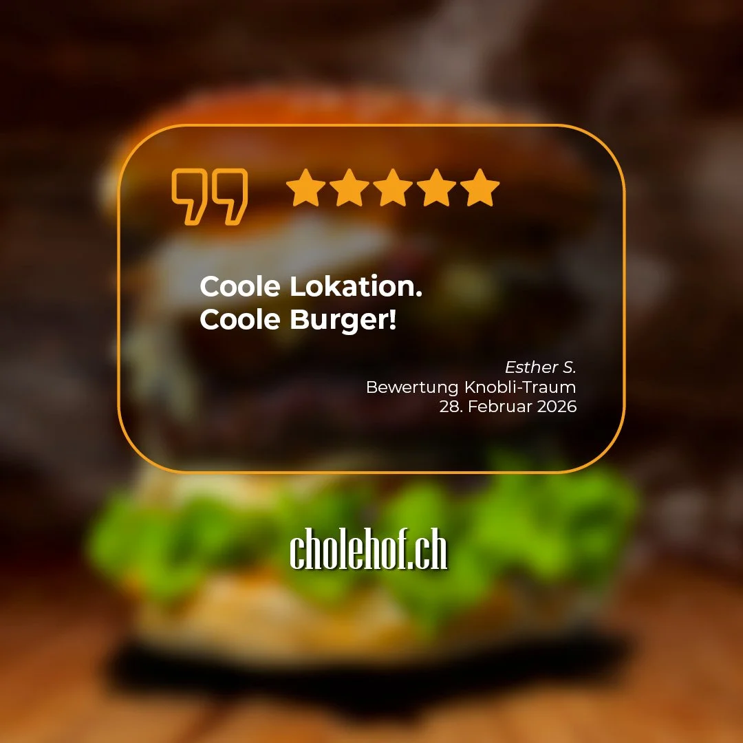 😍 Danke f&uuml;r euer grossartiges Feedback!

Wir freuen uns riesig &uuml;ber die vielen R&uuml;ckmeldungen aus unserer Men&uuml;/Burger-Umfrage im Februar. Eure Kommentare motivieren unser ganzes Team jeden Tag aufs Neue. Danke f&uuml;r eure Zeit &