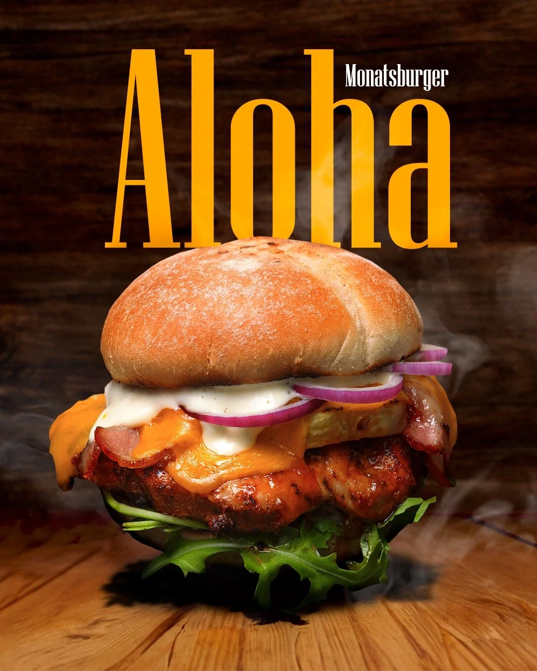 🔥🍔 Monatsburger &bdquo;Aloha&ldquo; im Cholehof 🍔🌴

Hallo liebe Burger-Fans! 🤍
Im Mai holen wir uns den Geschmack von Sonne, Strand und Ferien direkt auf den Teller! ☀️🌺

Unser Monatsburger &bdquo;Aloha&ldquo; bringt tropisches Feeling nach Bru