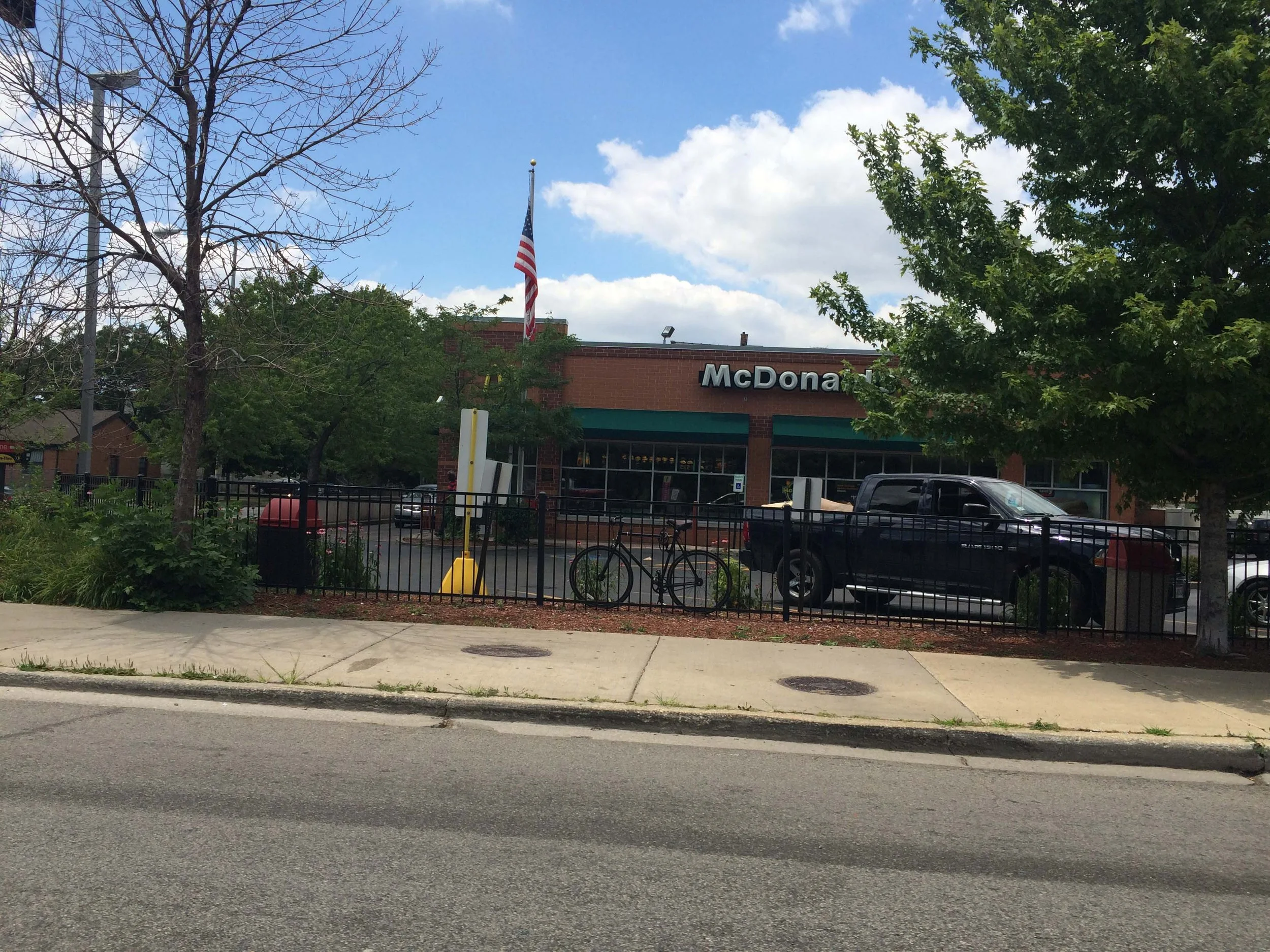 McDonald's on Stony Island, Chicago, 2016. This was the location for the first Black franchisee, Herman Petty.