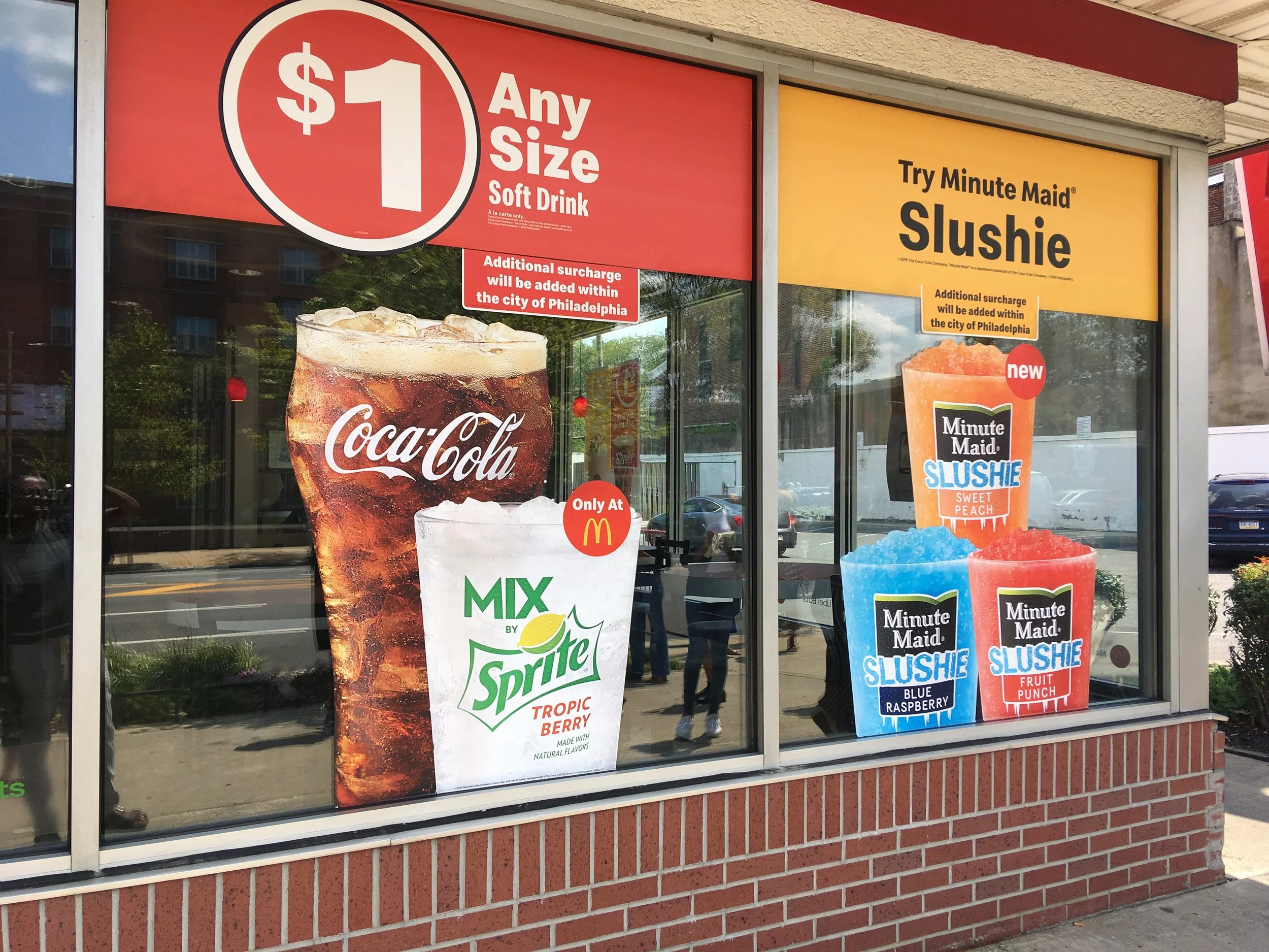 Storefront advertising in a Philadelphia McDonald's, 2019. As discussed in the book. research has shown fast food advertising to be directed more at African American consumers.