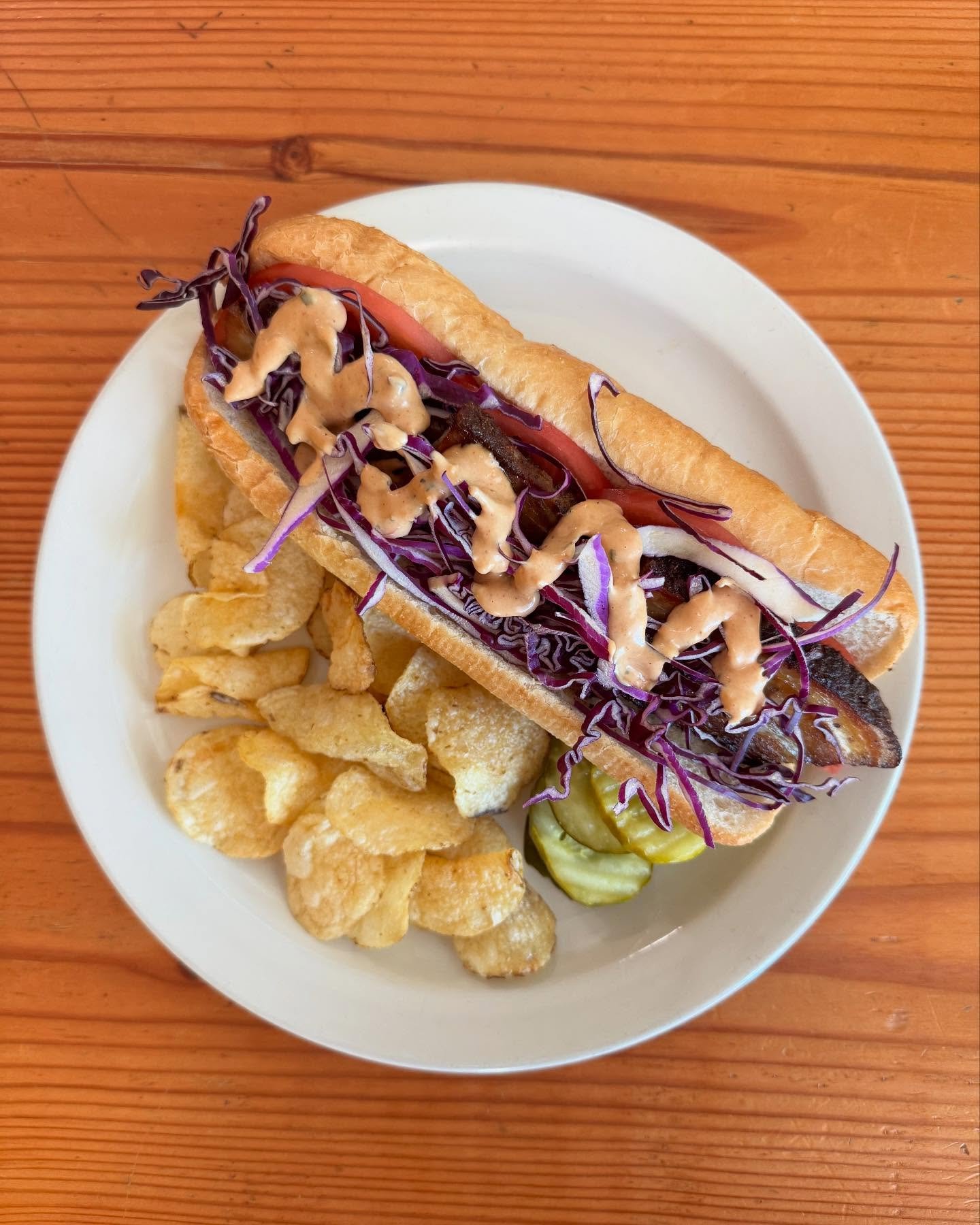 We&rsquo;ve got specials this week!!

Spinach &amp; Chickpea Soup $7

Kimchi Grilled Cheese/ @finallie_ferments black garlic kimchi, @cabotcreamery cheddar, American cheese, chili crisp and bacon on sourdough $14

Pork Belly Po&rsquo;Boy/ Cajun spice