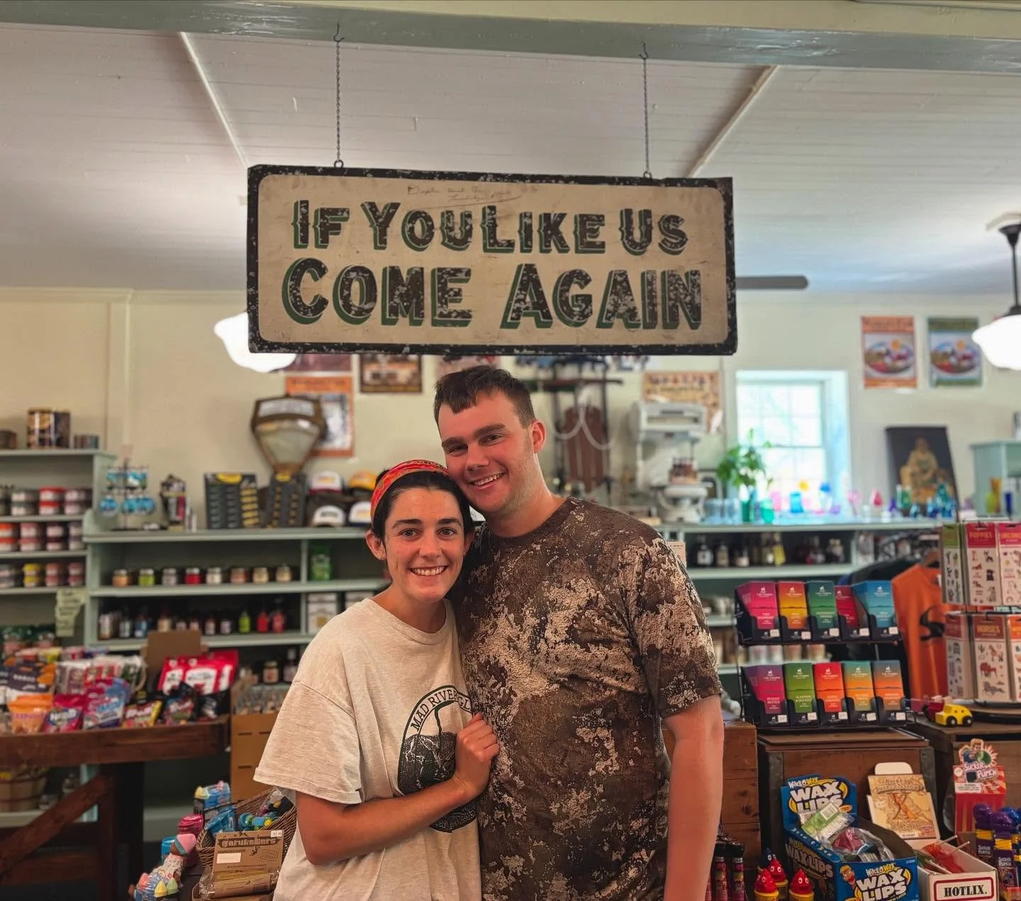 Two years ago this beautiful couple was passing through Tunbridge on their way to Maine and stopped in our store for dinner and live music. Today they came back in to recreate their trip but this time it&rsquo;s ending with a marriage!!!! We are abso