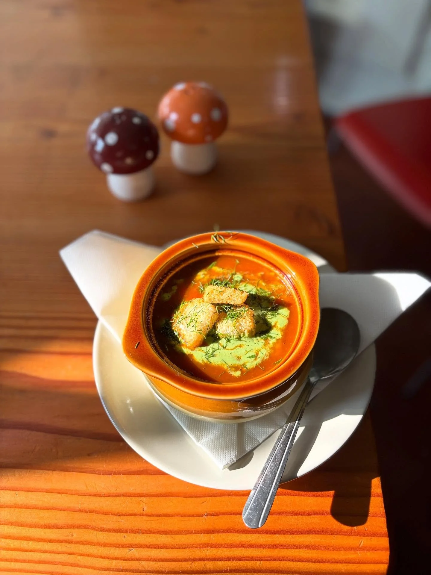 SPECIALS ARE READY IN TIME FOR THE FAIR!! 

Roasted Tomato and Pepper Bisque($6)
- Heirloom Tomatoes, Roasted Bell Peppers, Arugula Pecan Cream, Croutons.

Summer Succotash and Gem Lettuce Salad($11)
- Wax Beans, Sweet Corn, Heirloom Tomatoes, Pork B