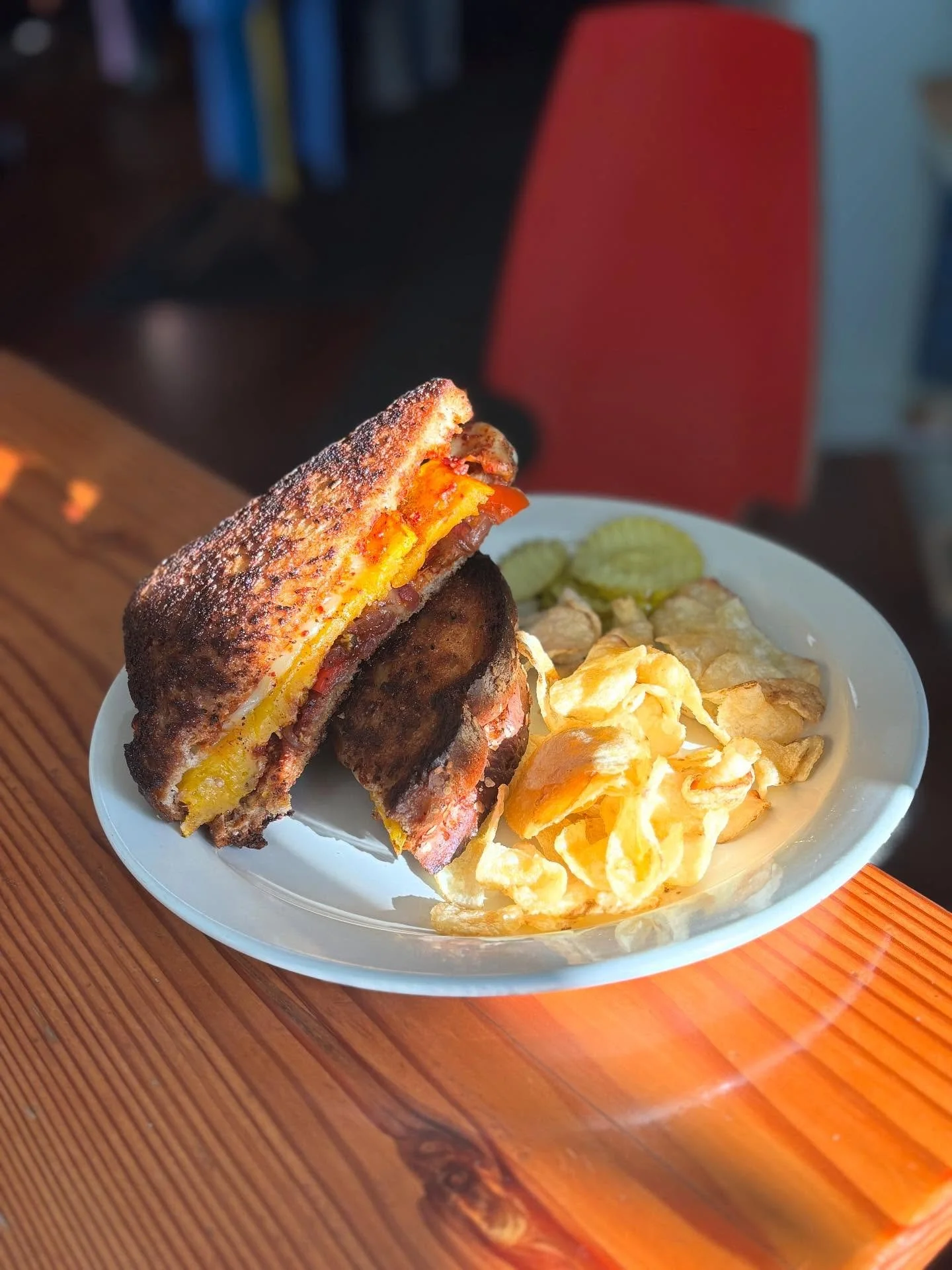 Specials are out for the first week of October!! 

Butternut Squash Melt (13)
- roasted butternut squash, harissa, @cabotcreamery cheddar, onions and peppers, wheat bread.

Fall Fire(15)
- Toasted Sourdough, Roasted Chicken Breast, @sowlovegardens Ca