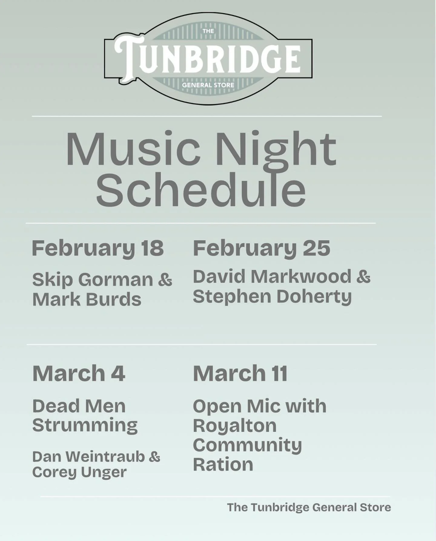 Live music and good food every Wednesday evening!! #tunbridge #music #livemusic #vermont #local