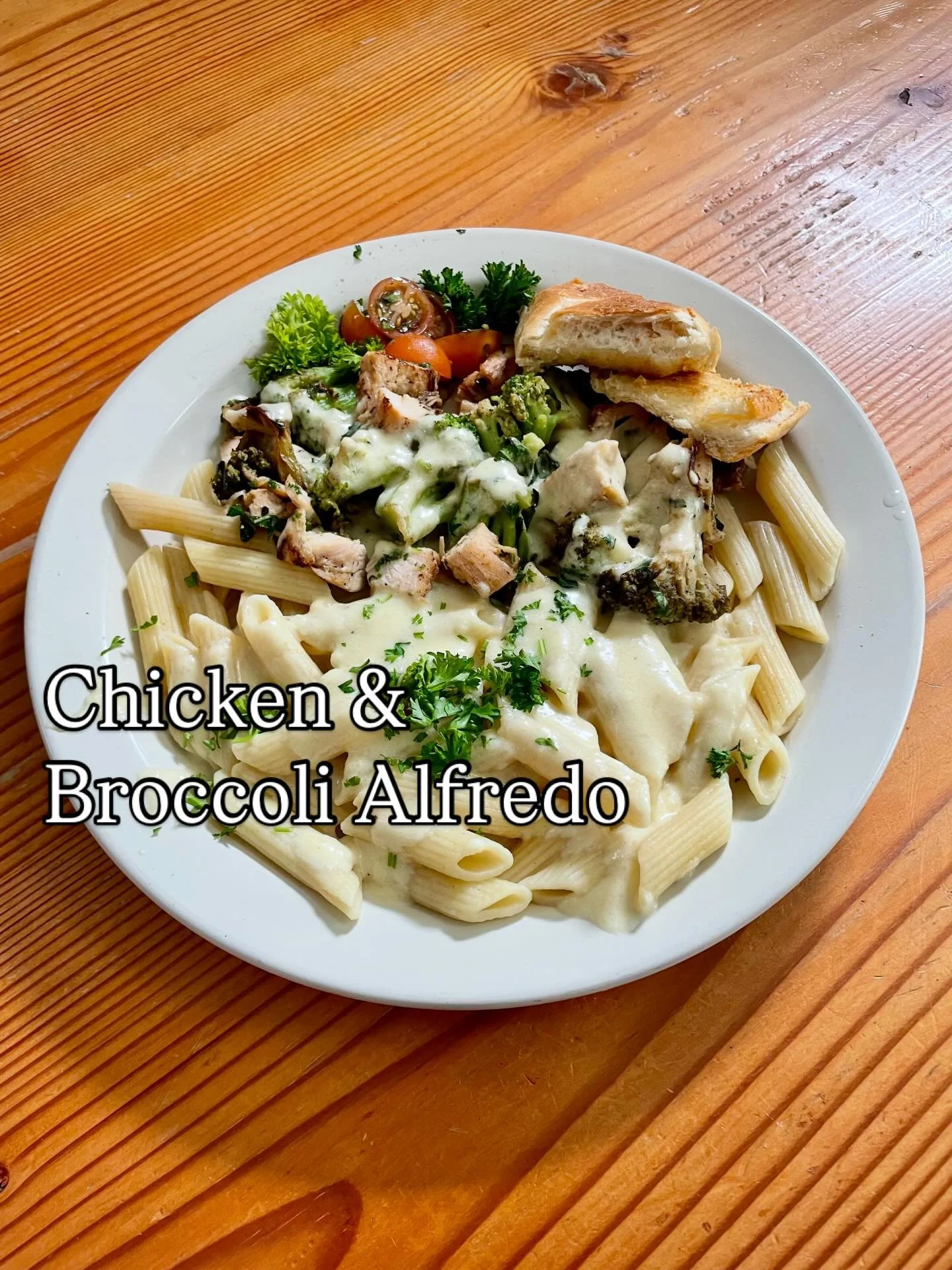 Wednesday night dinner special: chicken &amp; broccoli alfredo. Come out for dinner and music featuring Scott Forrest!