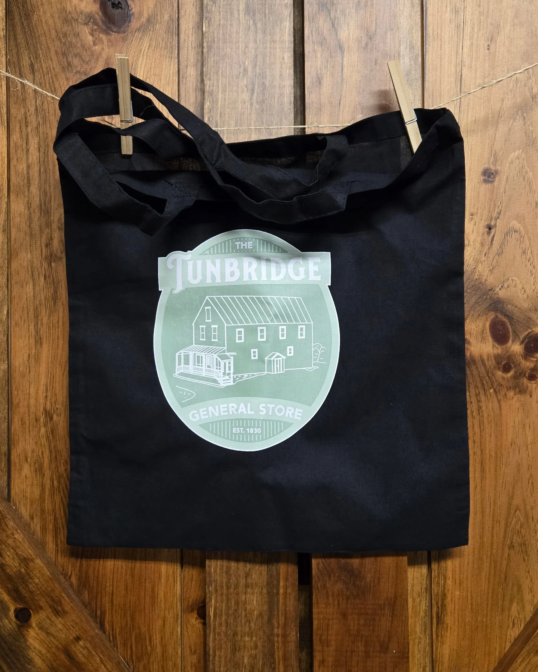 Tunbridge General Store Black Canvas Totebag