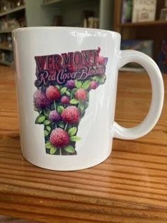 Vermont Ceramic 8oz Coffee Mug - Red Clover Blossoms