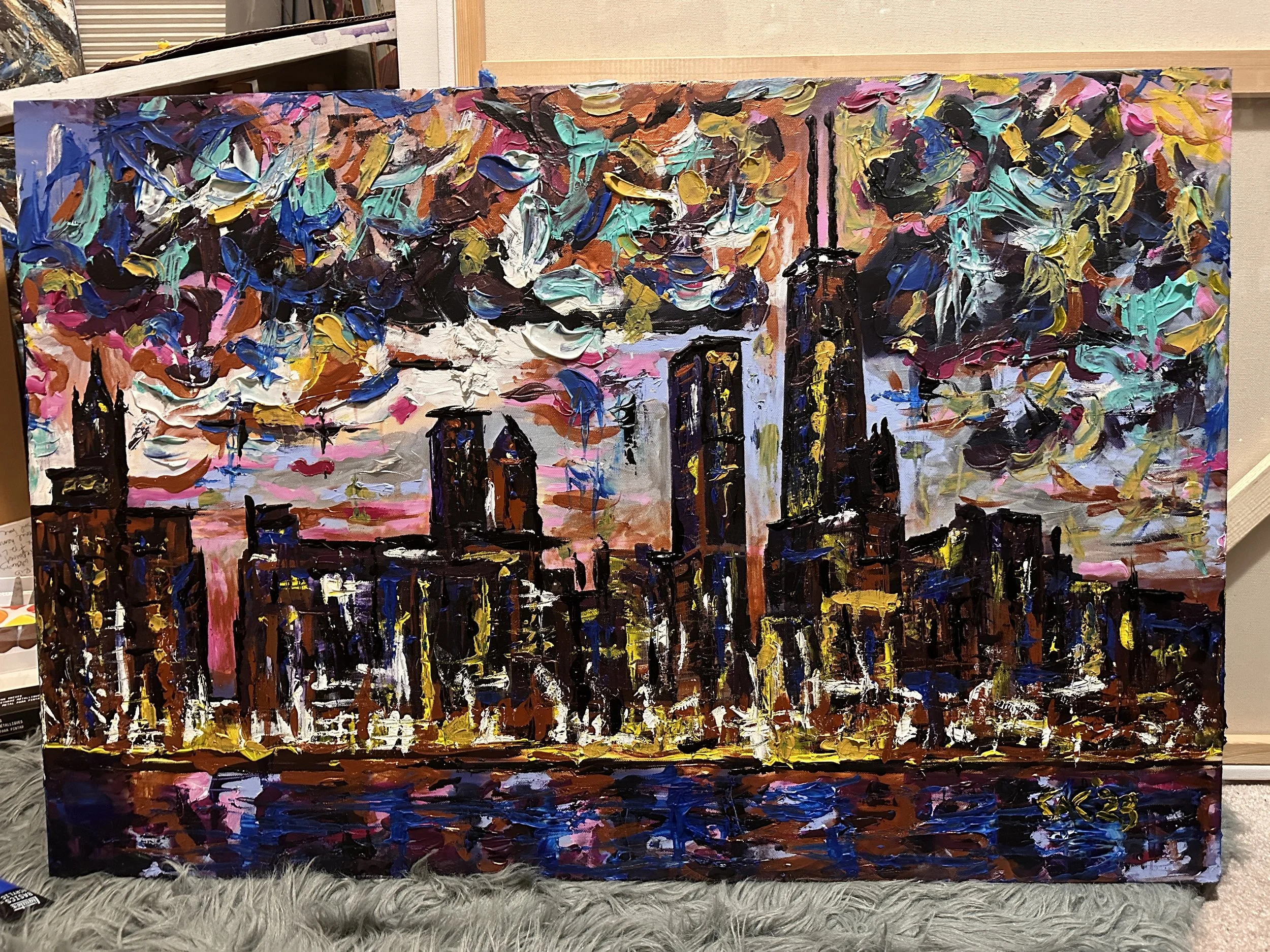 Windows into my world series- Chicago skyline