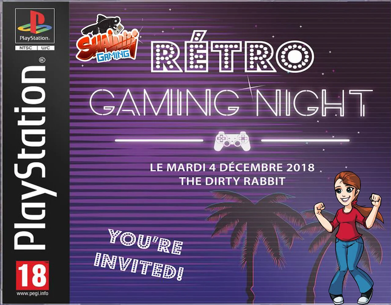 "Retro Gaming Night" Event soirée de lancement Playstation Classic