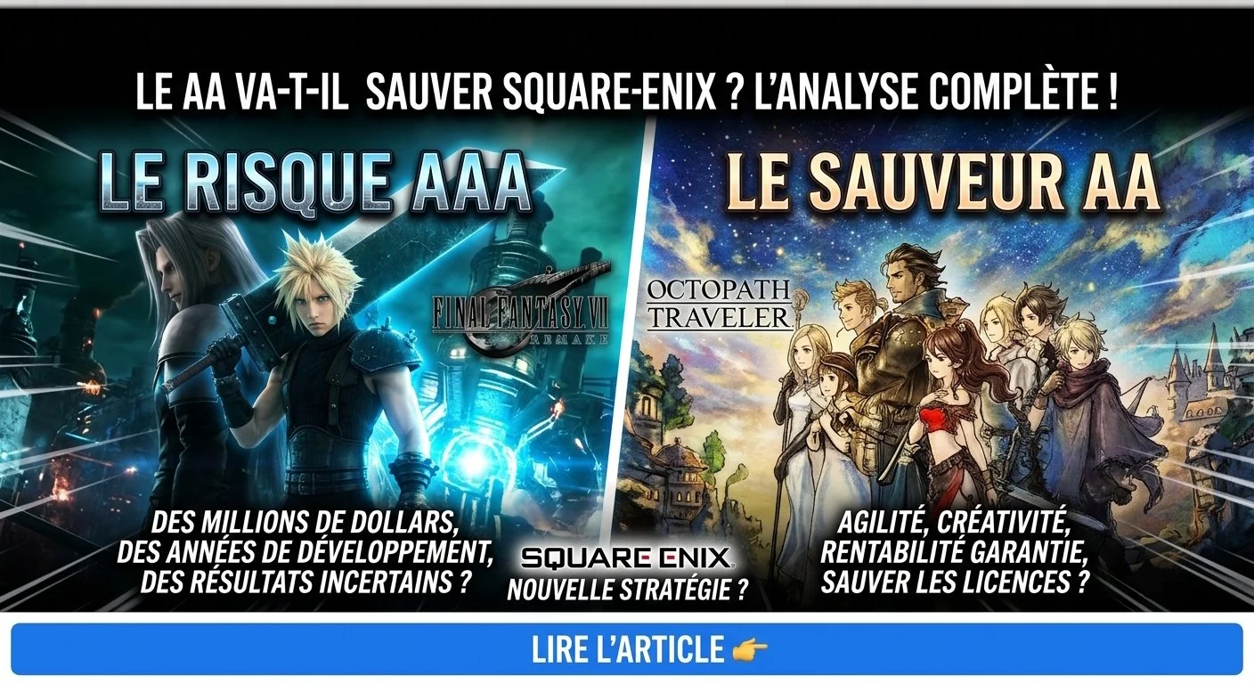 Avenir de Square-Enix : pourquoi miser sur les jeux AA va sauver ses AAA