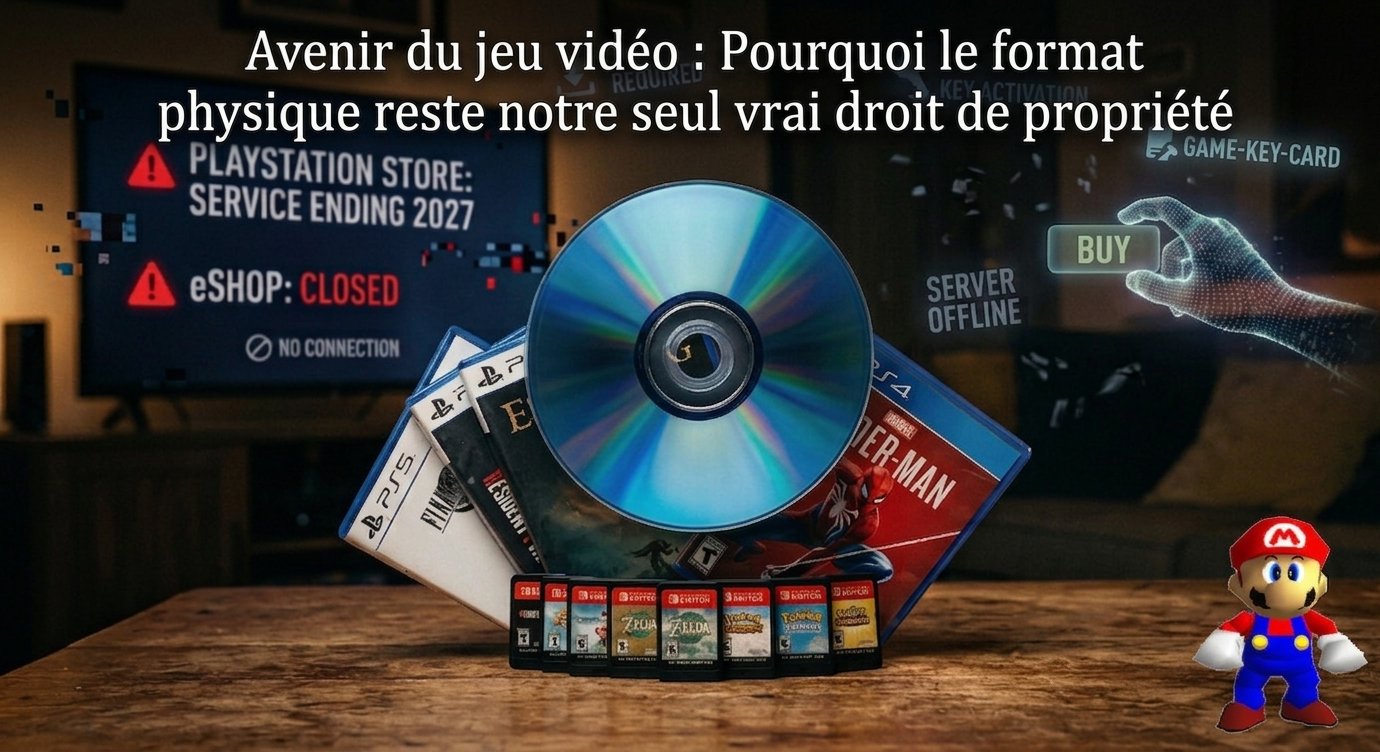 Avenir du jeu vidéo : Pourquoi le format physique reste notre seul vrai droit de propriété