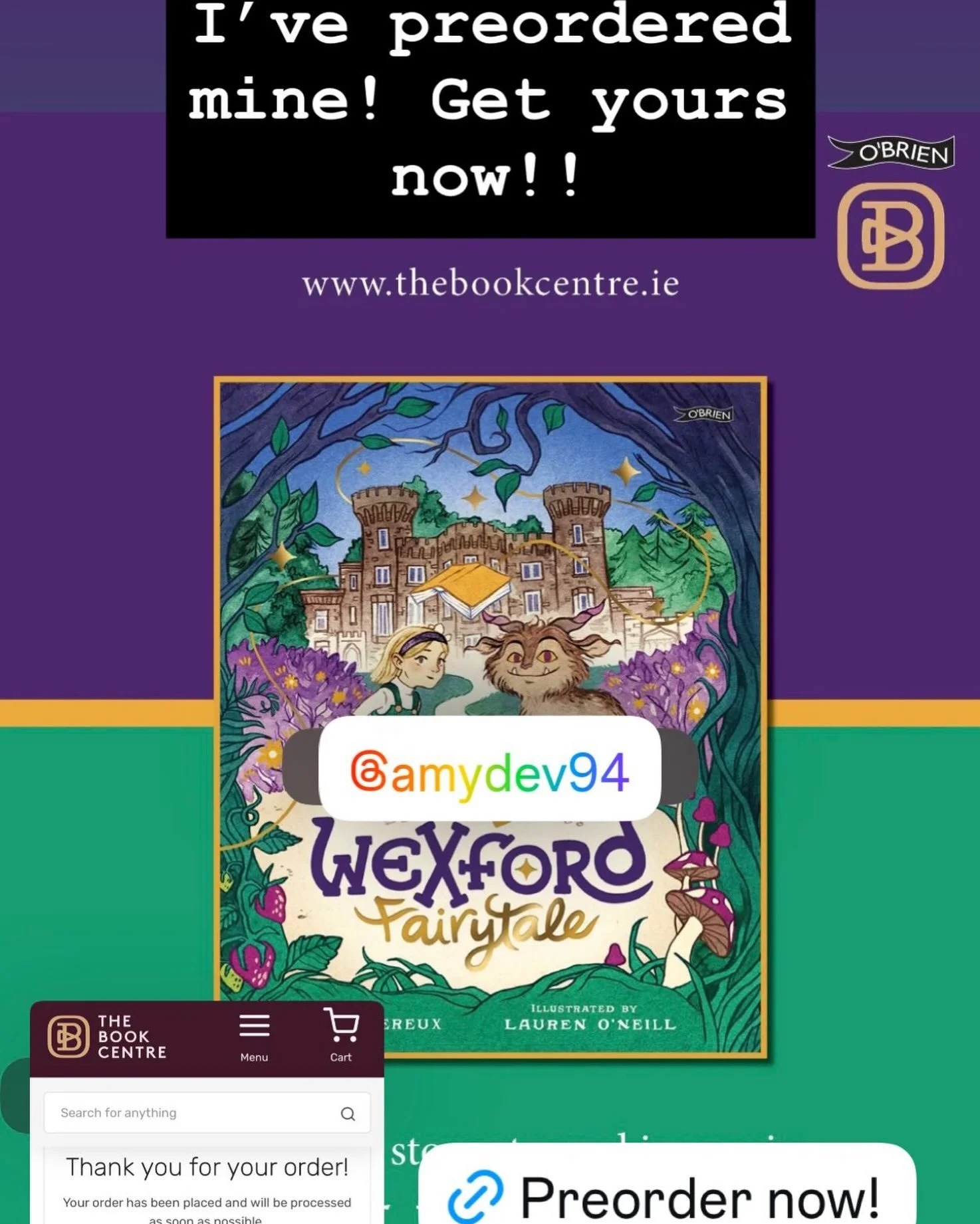 Get your copy now! Excited to read this when it comes out @amydev94. So exciting to see the cover